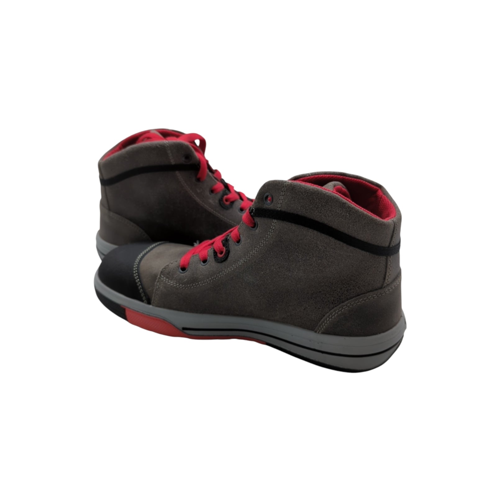 ELTEN Vintage Pirate Mid ESD S3 Sicherheitsstiefel Unisex Gr. 44 Grau/Schwarz