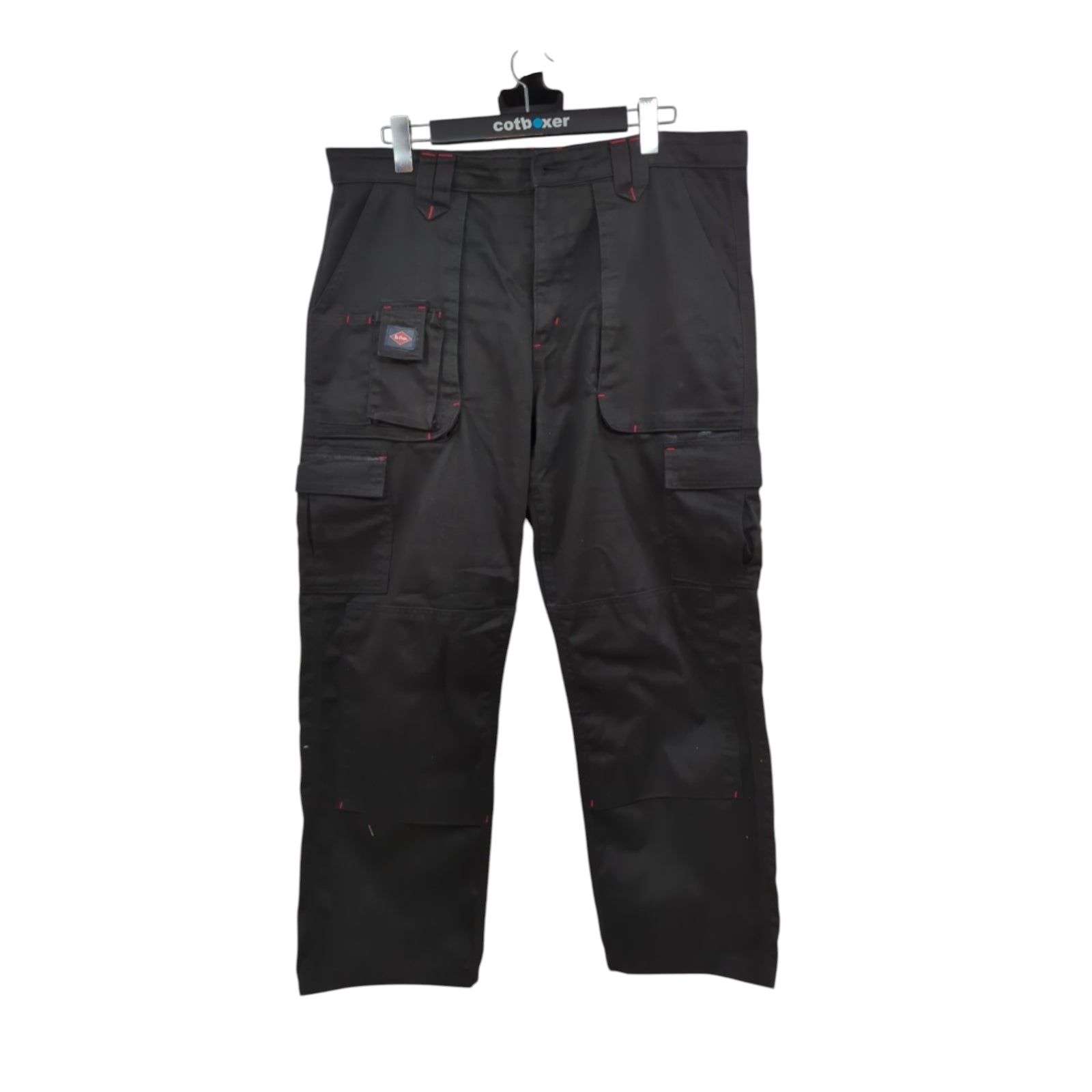 Lee Cooper LCPNT206 Men's Cargo Work Trousers 38W/29L Black