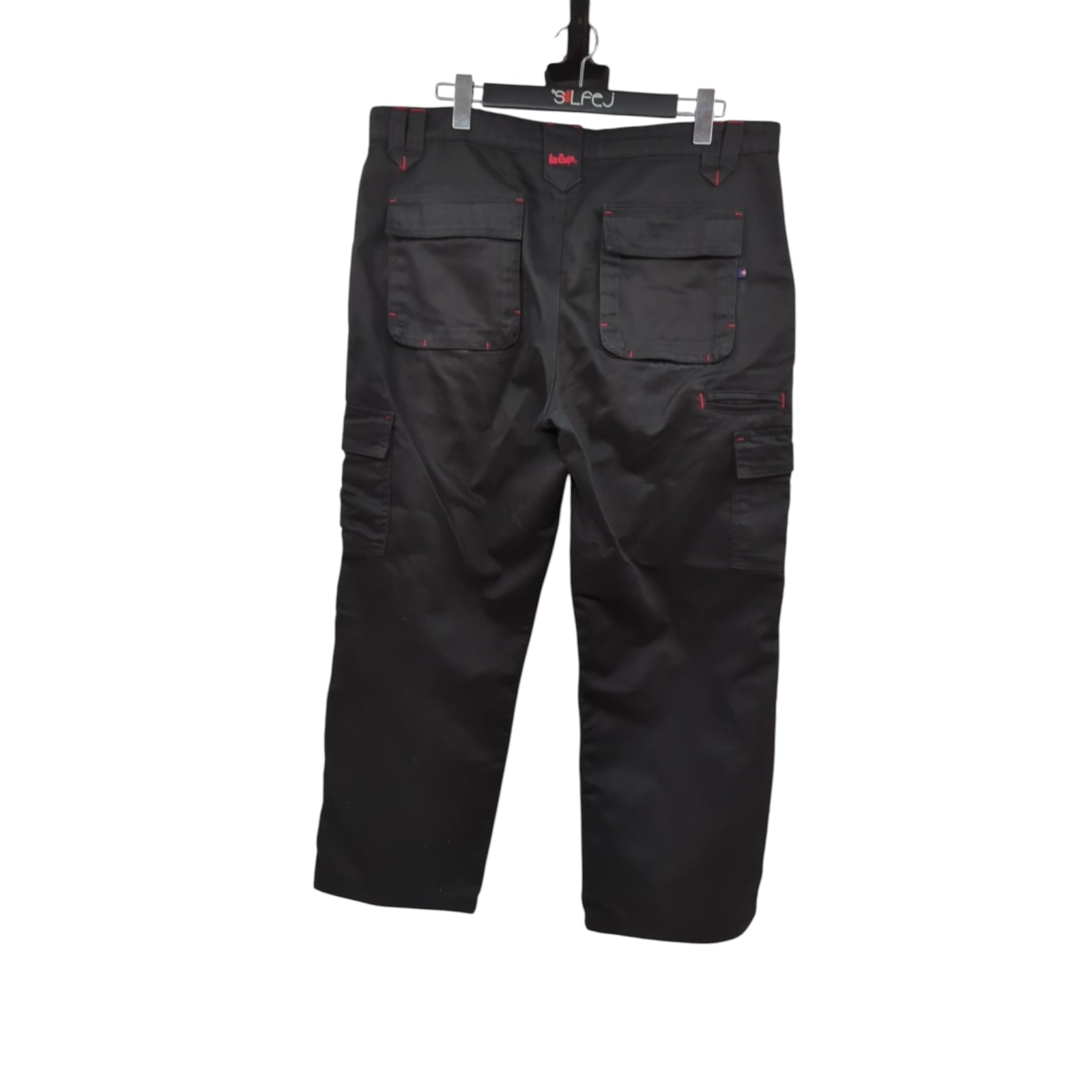 Lee Cooper LCPNT206 Men's Cargo Work Trousers 38W/29L Black