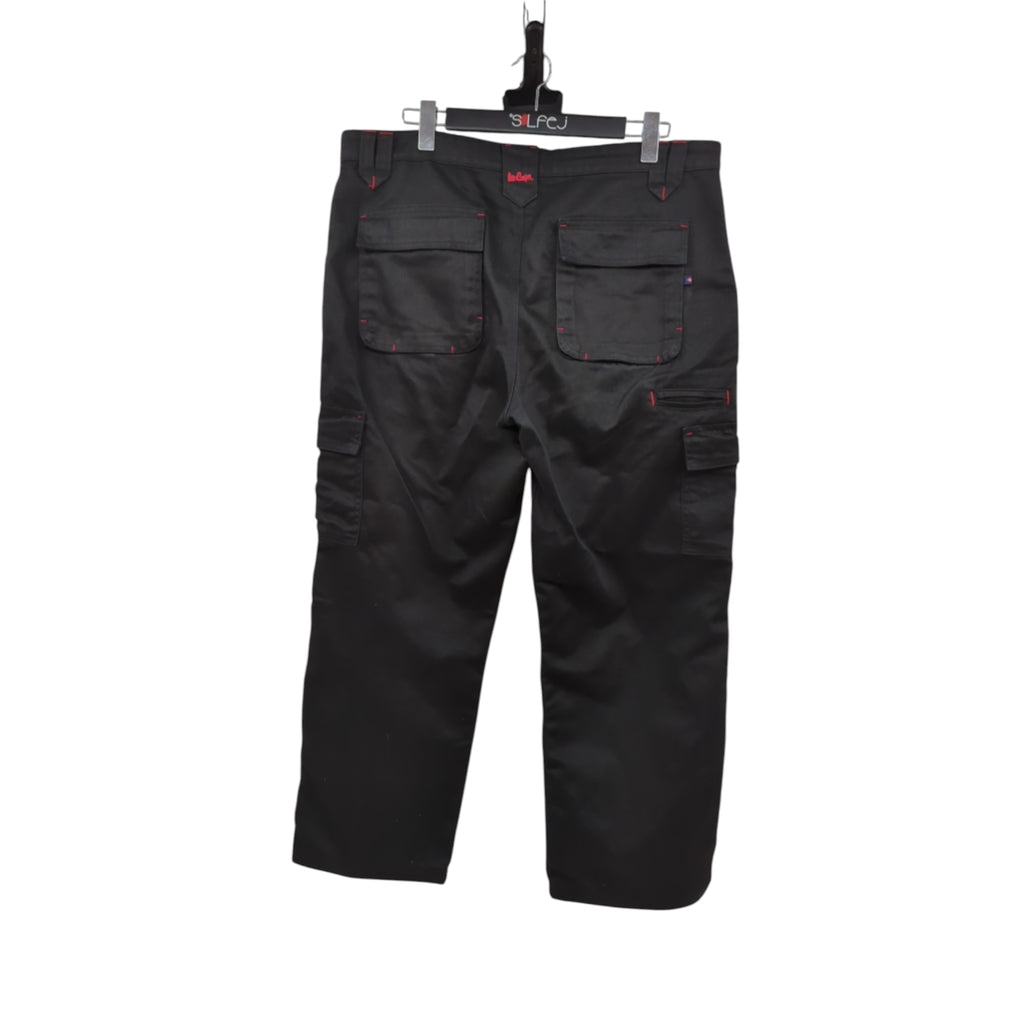 Lee Cooper LCPNT206 Men's Cargo Work Trousers 38W/29L Black