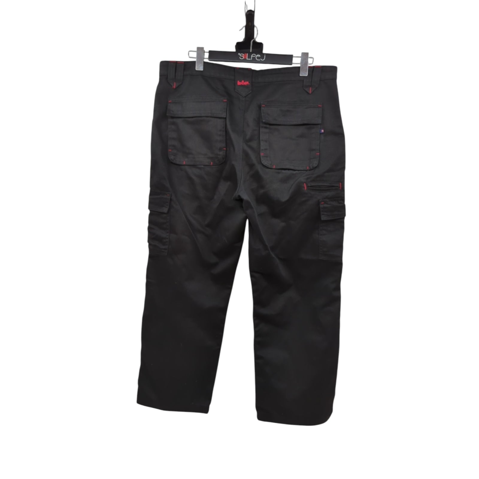 Lee Cooper LCPNT206 Men's Cargo Work Trousers 38W/29L Black