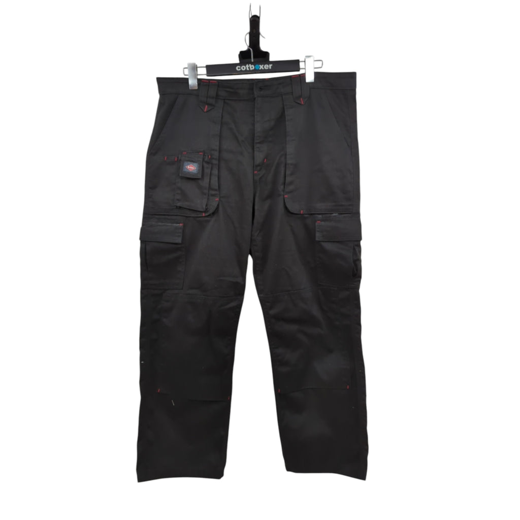 Lee Cooper LCPNT206 Men's Cargo Work Trousers 38W/29L Black