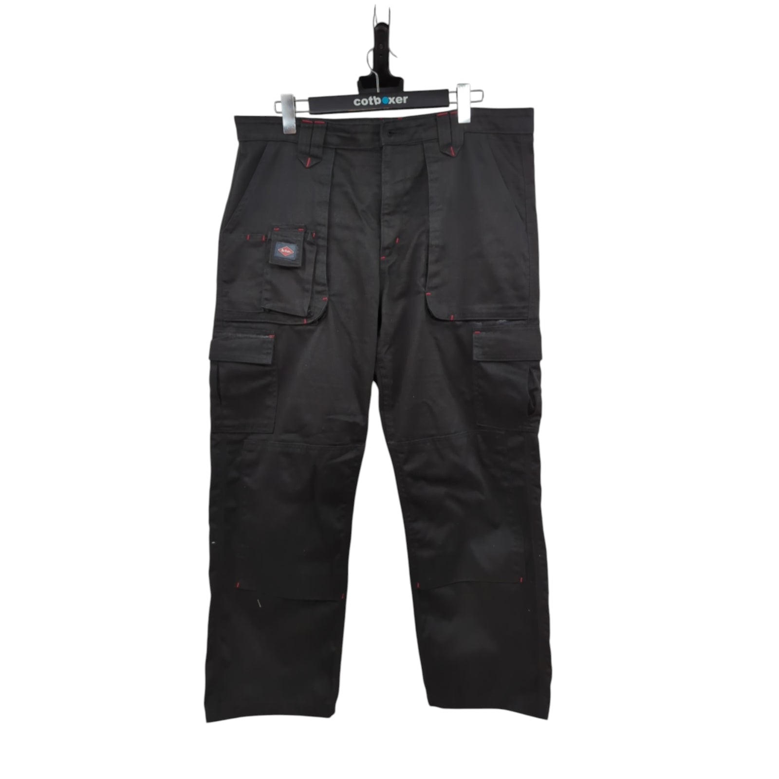 Lee Cooper LCPNT206 Men's Cargo Work Trousers 38W/29L Black