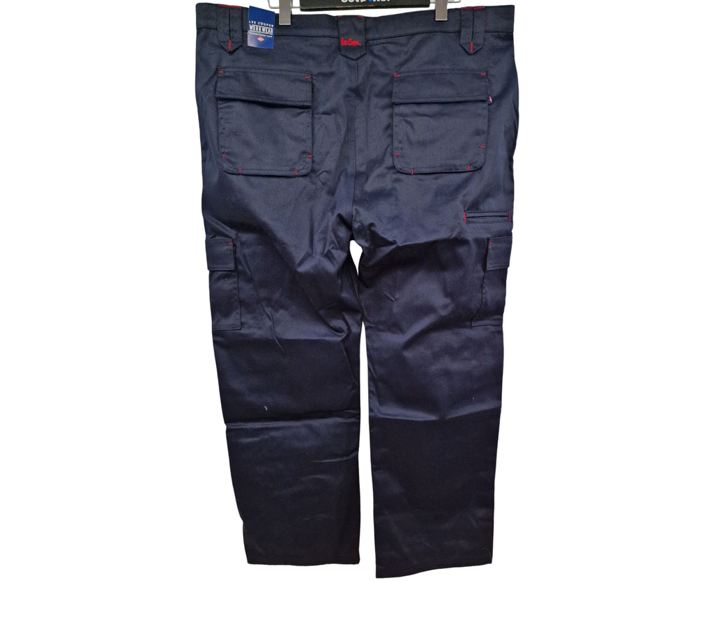 Lee Cooper LCPNT206 Herren Cargo-Arbeitshose Kniepolstertaschen 42W/29L Marine