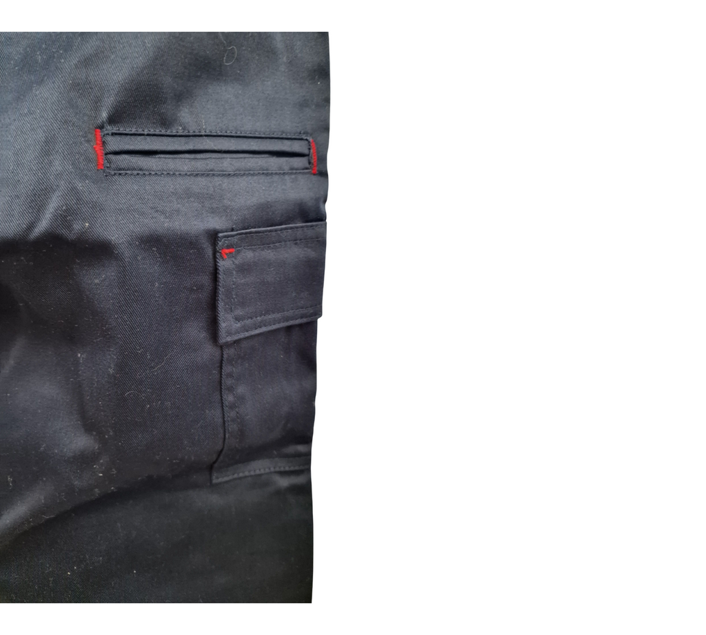 Lee Cooper LCPNT206 Herren Cargo-Arbeitshose Kniepolstertaschen 42W/29L Marine