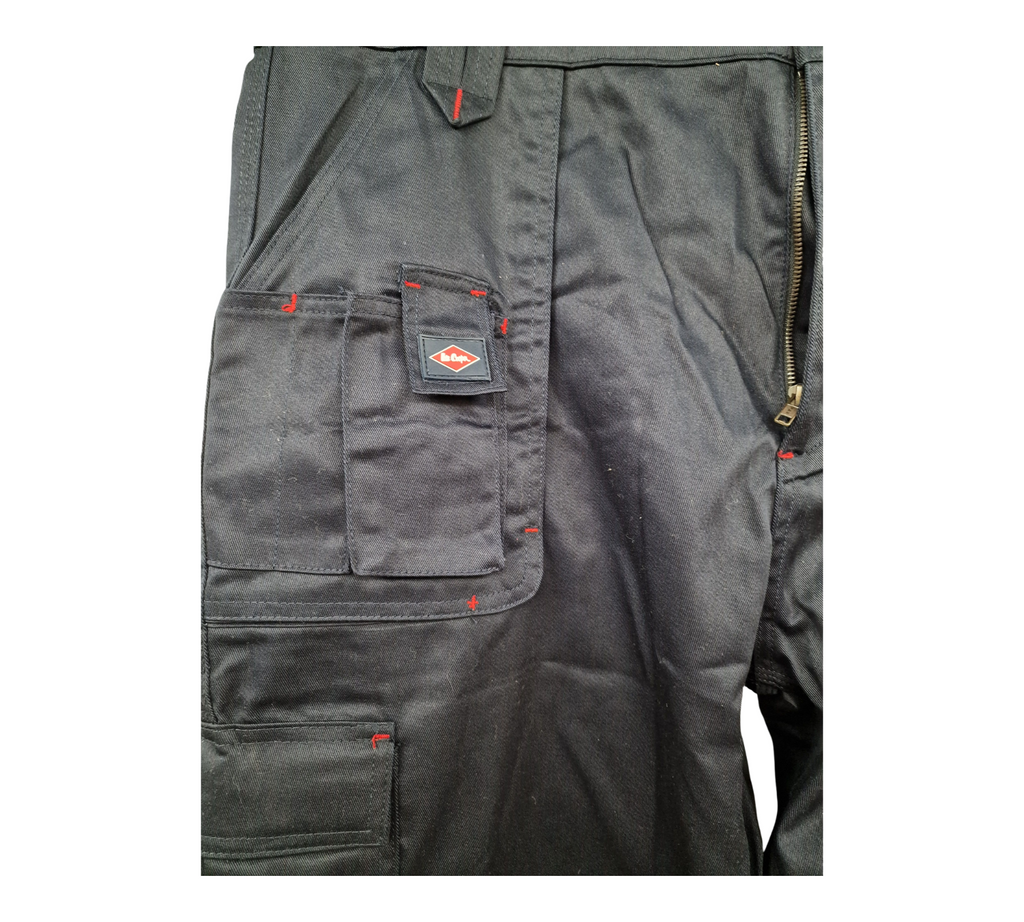 Lee Cooper LCPNT206 Herren Cargo-Arbeitshose Kniepolstertaschen 42W/29L Marine