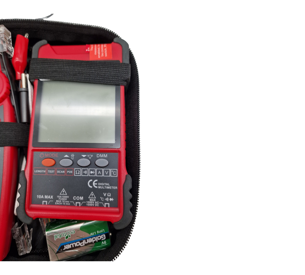 KALEA-INFORMATIQUE LCD-Netzwerktester RJ45 RJ11 Multimeter PoE