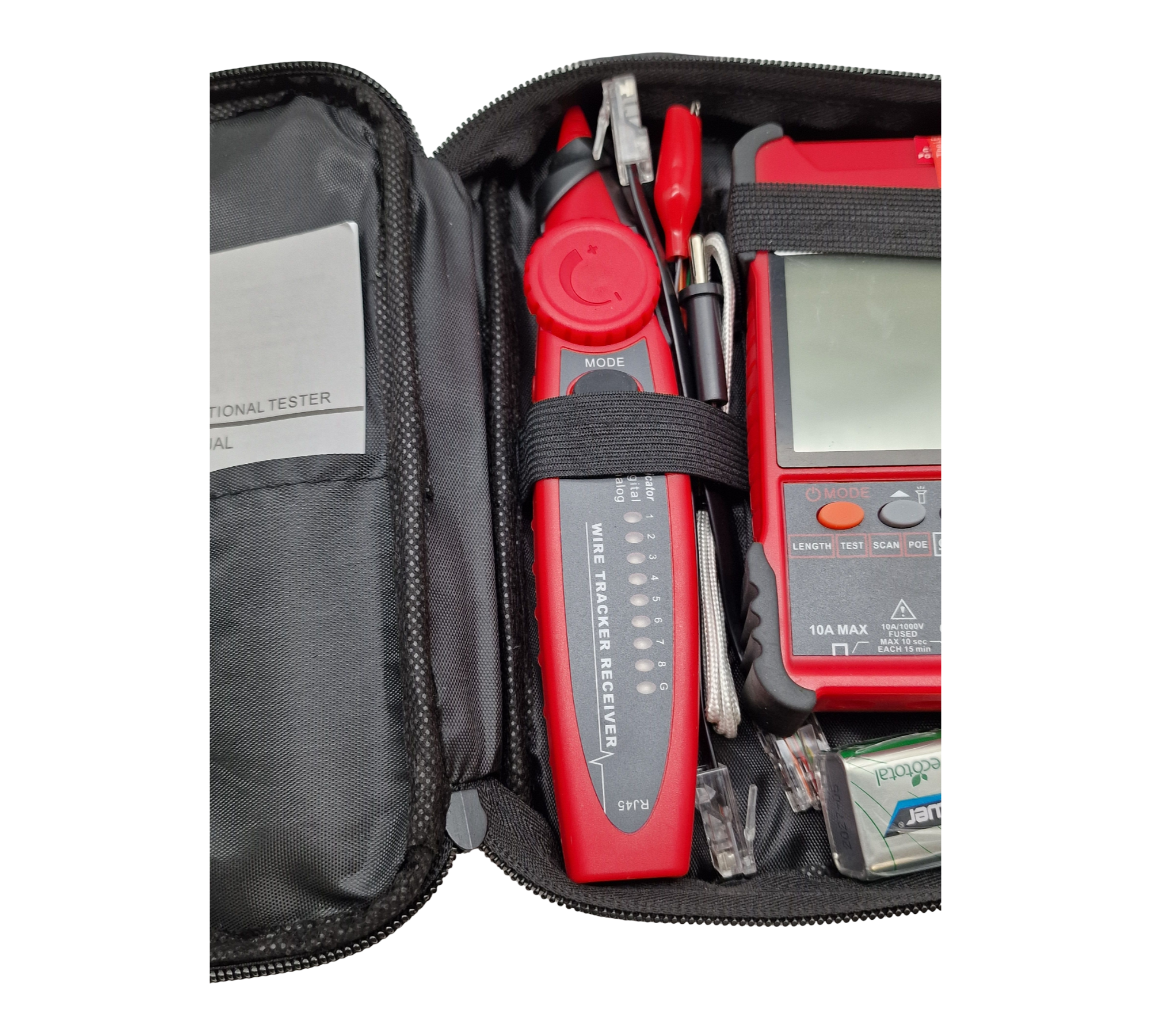 KALEA-INFORMATIQUE LCD-Netzwerktester RJ45 RJ11 Multimeter PoE