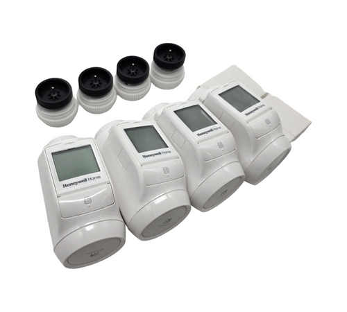 Honeywell Home Evohome Radiator Thermostat, 4 Pack with Adapters - Comfortable control for every room, Simple