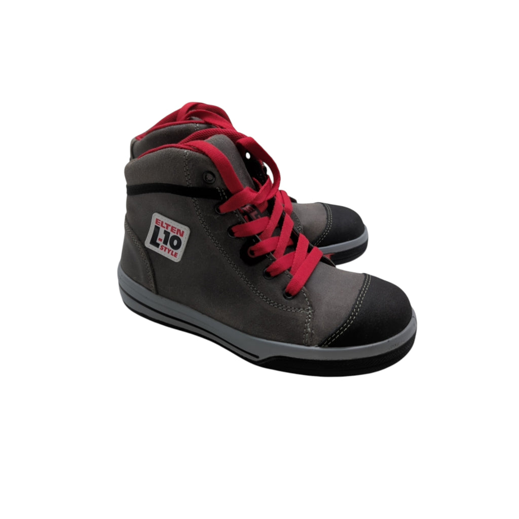 ELTEN Vintage Pirate Mid ESD S3 Sicherheitsstiefel Unisex Gr. 38 Grau/Schwarz