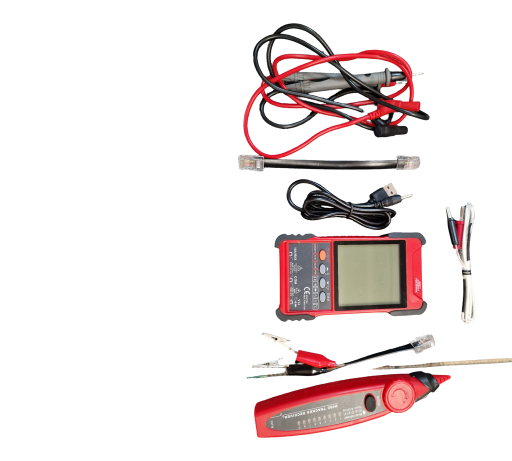 KALEA-INFORMATIQUE LCD-Netzwerktester RJ45 RJ11 Multimeter PoE Längenmessung