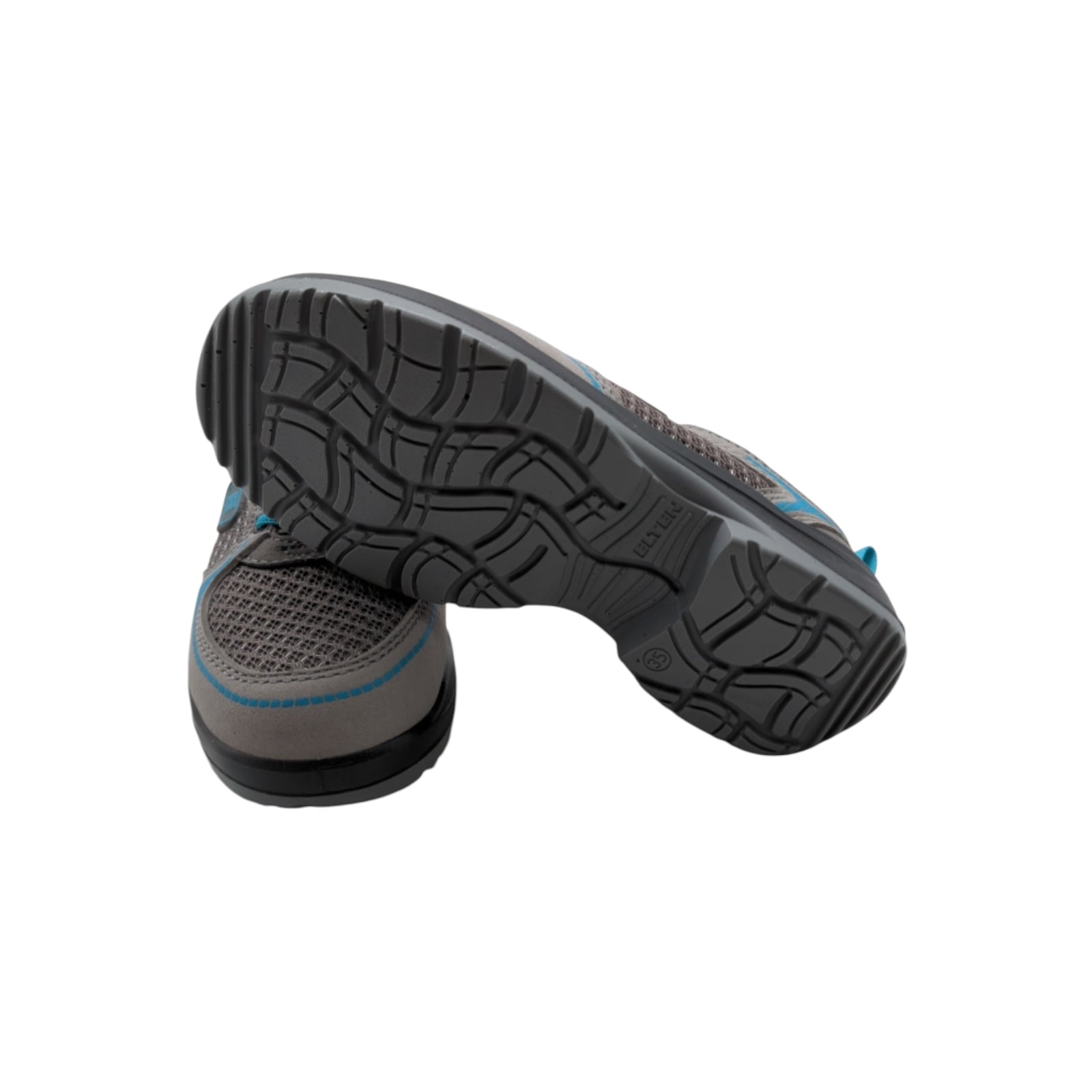 ELTEN Mila Aqua Low ESD S1 Sicherheitsschuhe Damen Gr. 35 Grau/Türkis