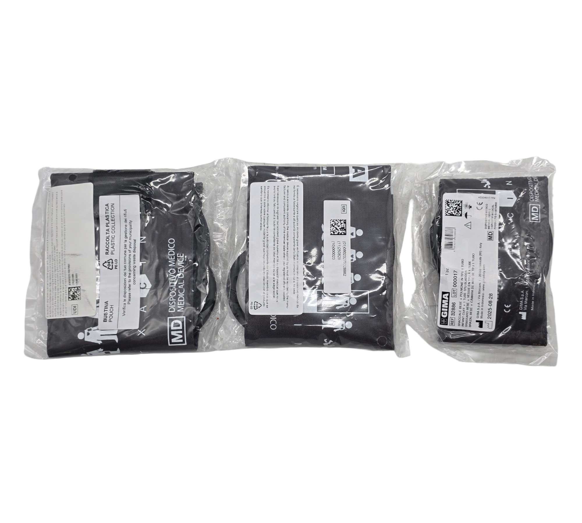 Gima Sirio Blutdruckmessgerät-Set 3 pädiatrische Manschetten 32705