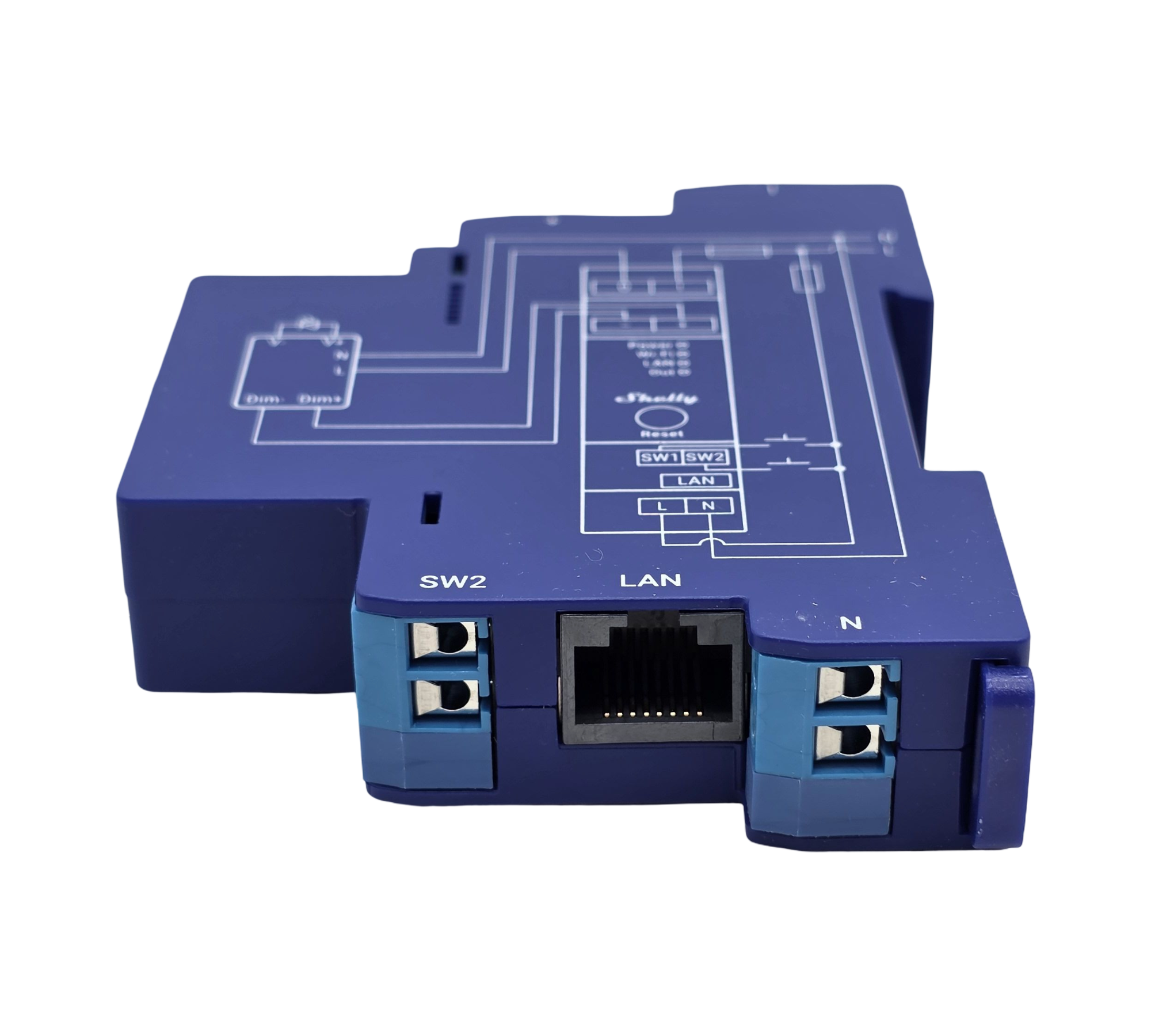 Shelly Pro Dimmer Dimm-Controller 0/1-10V PM WLAN LAN DIN-Schiene