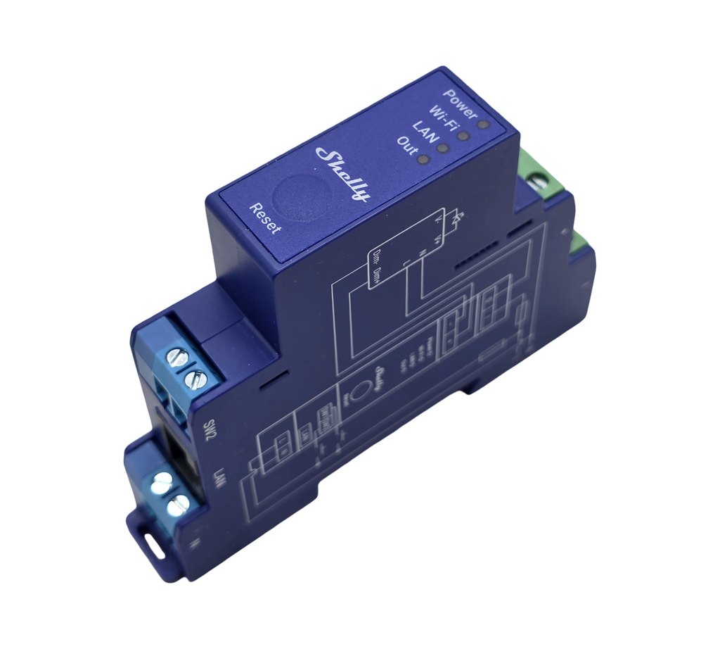 Shelly Pro Dimmer Dimm-Controller 0/1-10V PM WLAN LAN DIN-Schiene