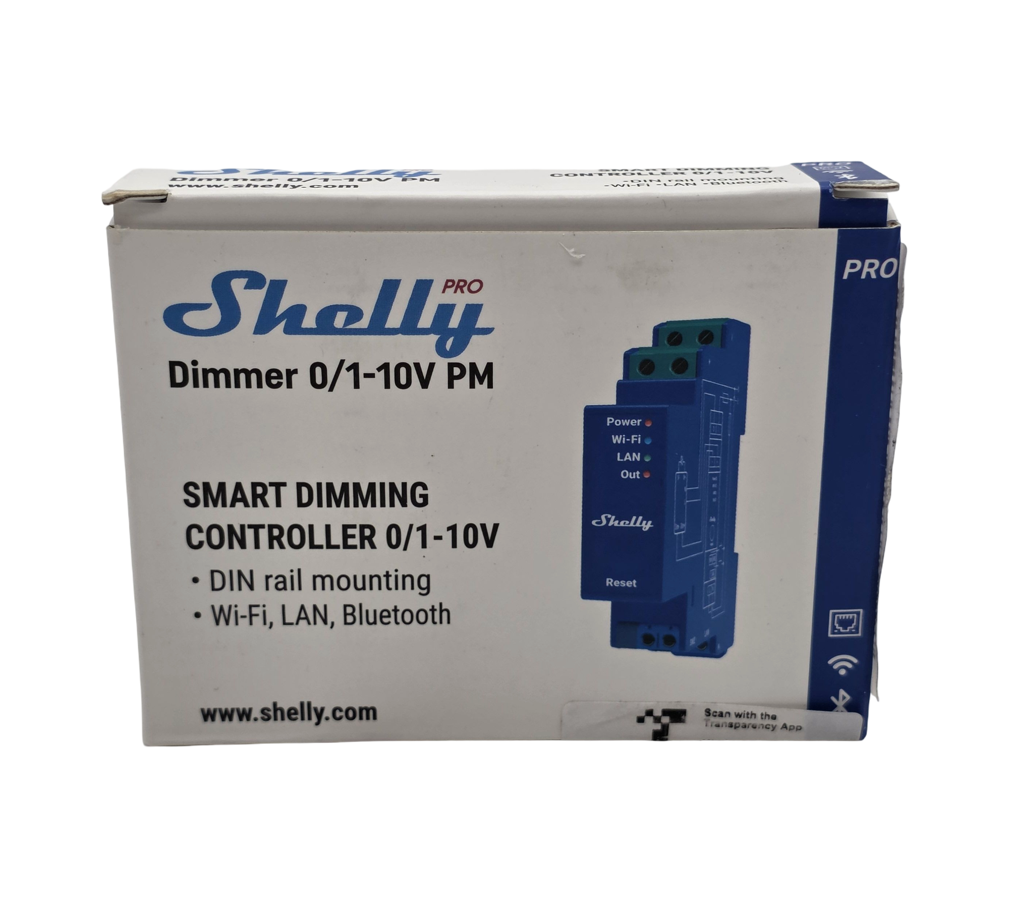 Shelly Pro Dimmer Dimm-Controller 0/1-10V PM WLAN LAN DIN-Schiene