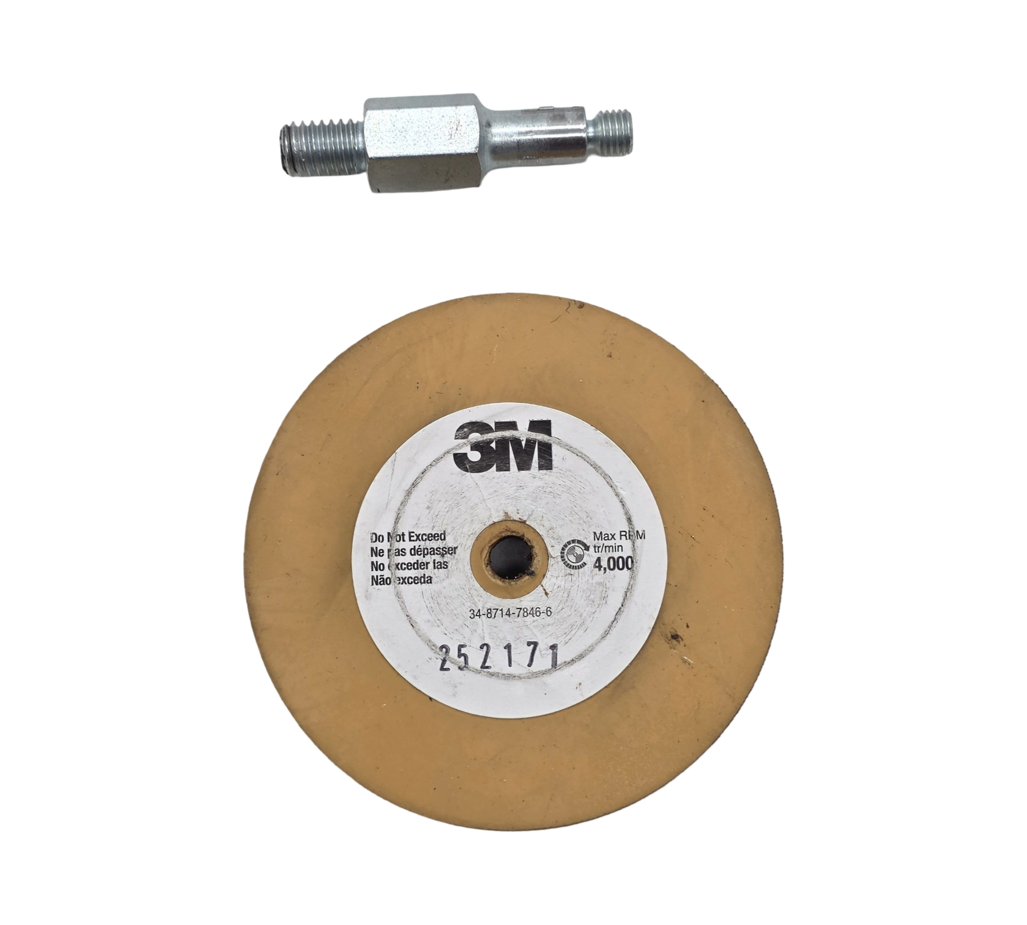 3M Stripe Removal Wheel, 4 inches, Beige, 1 piece
