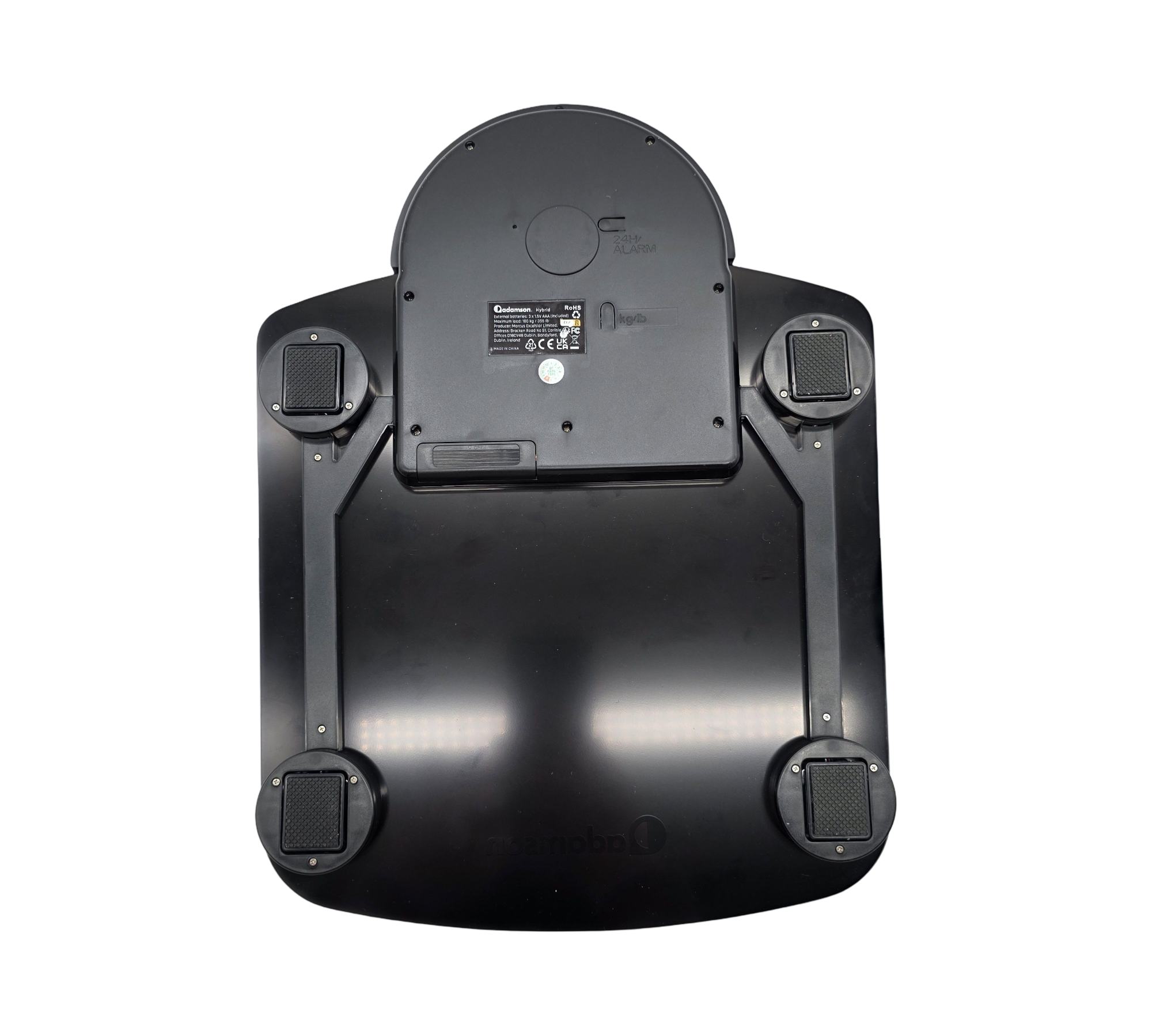 Adamson Hybrid Personenwaage digital analog 2-in-1 bis 180 kg LCD Display