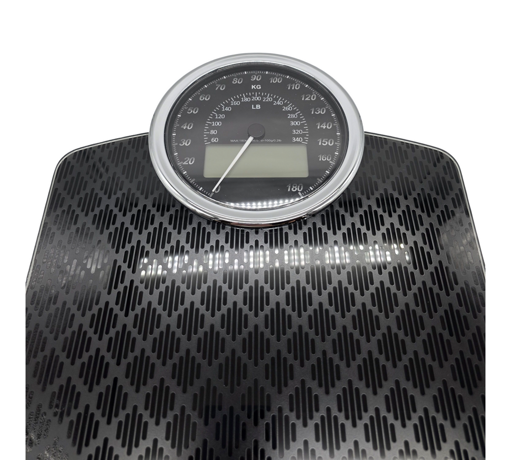 Adamson Hybrid Personenwaage digital analog 2-in-1 bis 180 kg LCD Display
