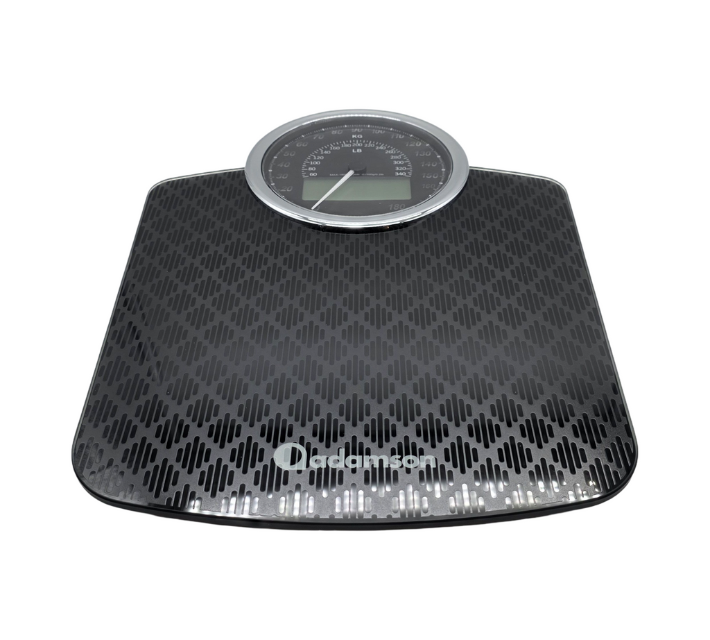 Adamson Hybrid Personenwaage digital analog 2-in-1 bis 180 kg LCD Display