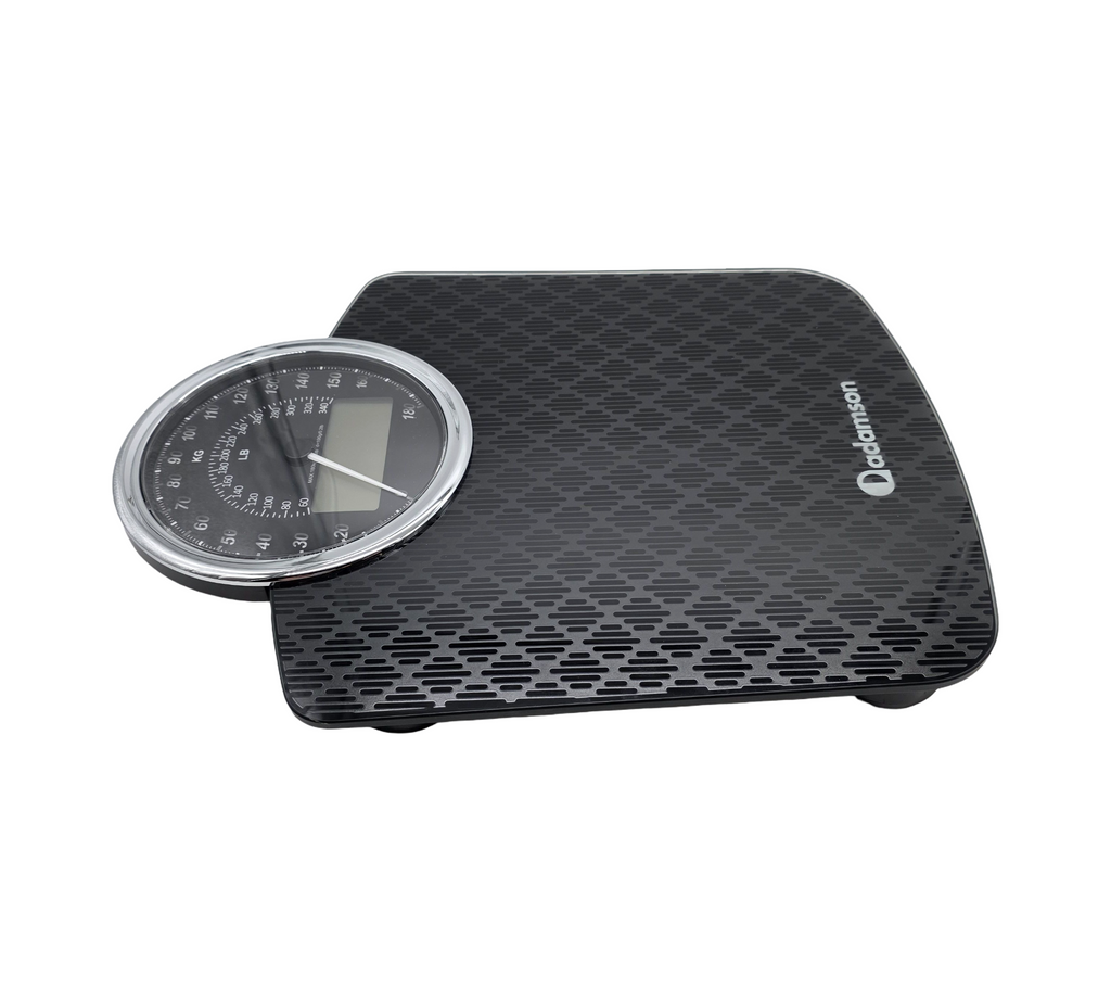 Adamson Hybrid Personenwaage digital analog 2-in-1 bis 180 kg LCD Display