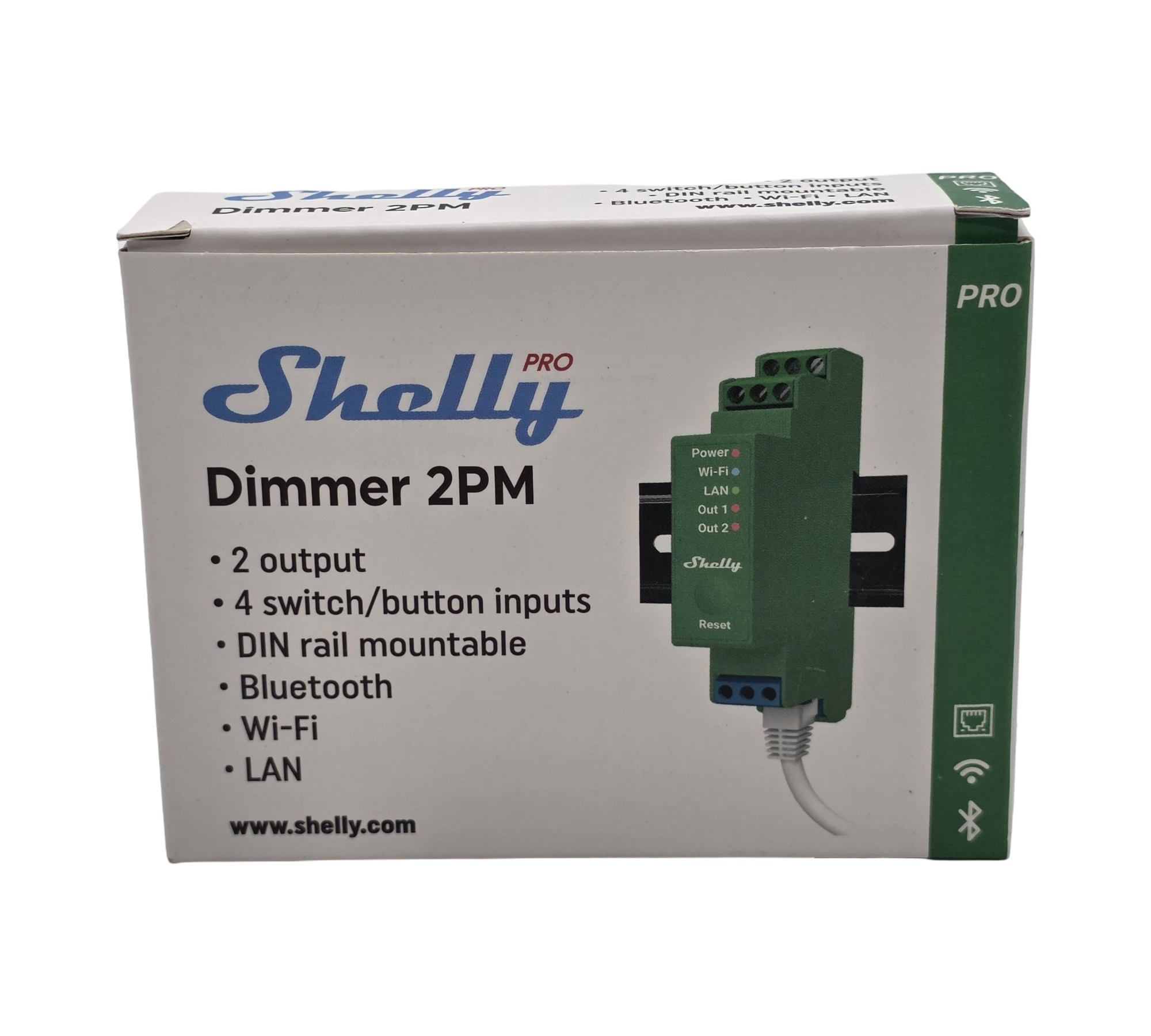Shelly Pro Dimmer 2PM Smart Dimmer 2 Kanal LAN WLAN