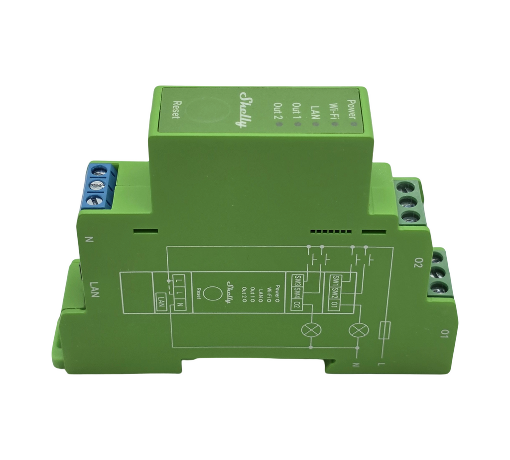 Shelly Pro Dimmer 2PM Smart Dimmer 2 Kanal LAN WLAN