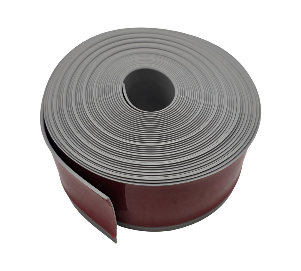 PVC Weichsockelleiste selbstklebend 10cm x 18m Grau