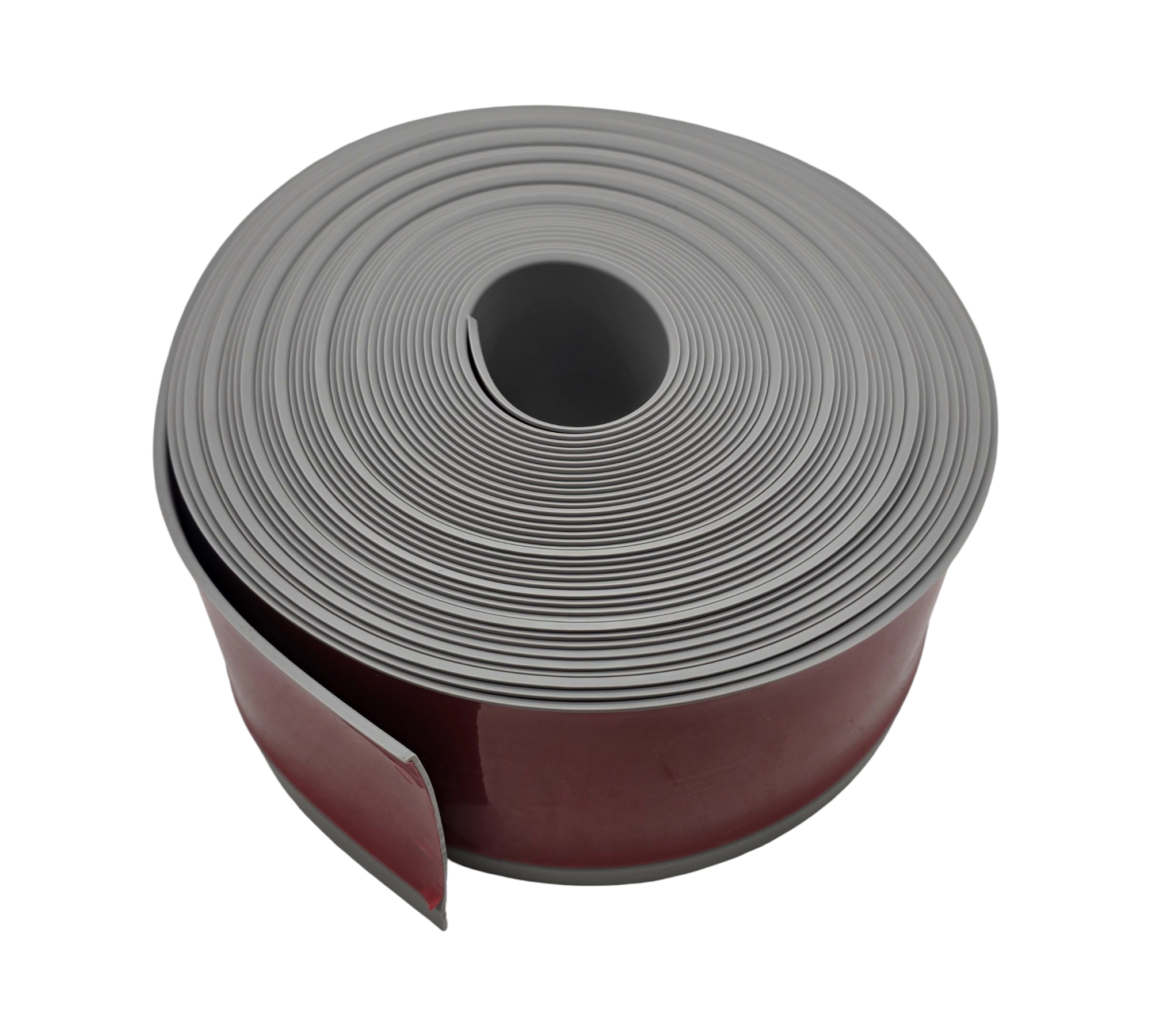 PVC Weichsockelleiste selbstklebend 10cm x 18m Grau