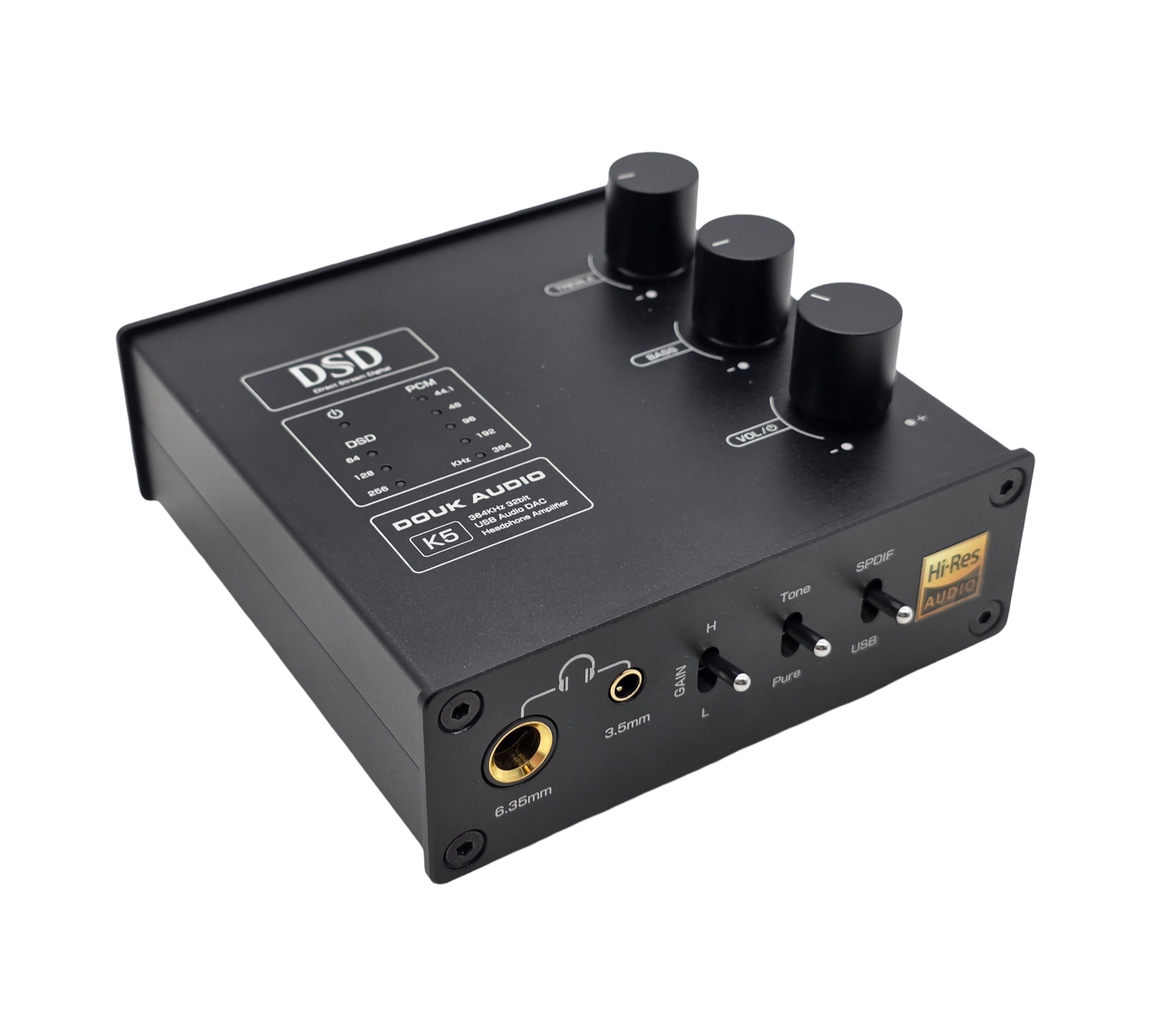 Douk Audio K5 DAC Kopfhörerverstärker USB Optischer Eingang DSD256