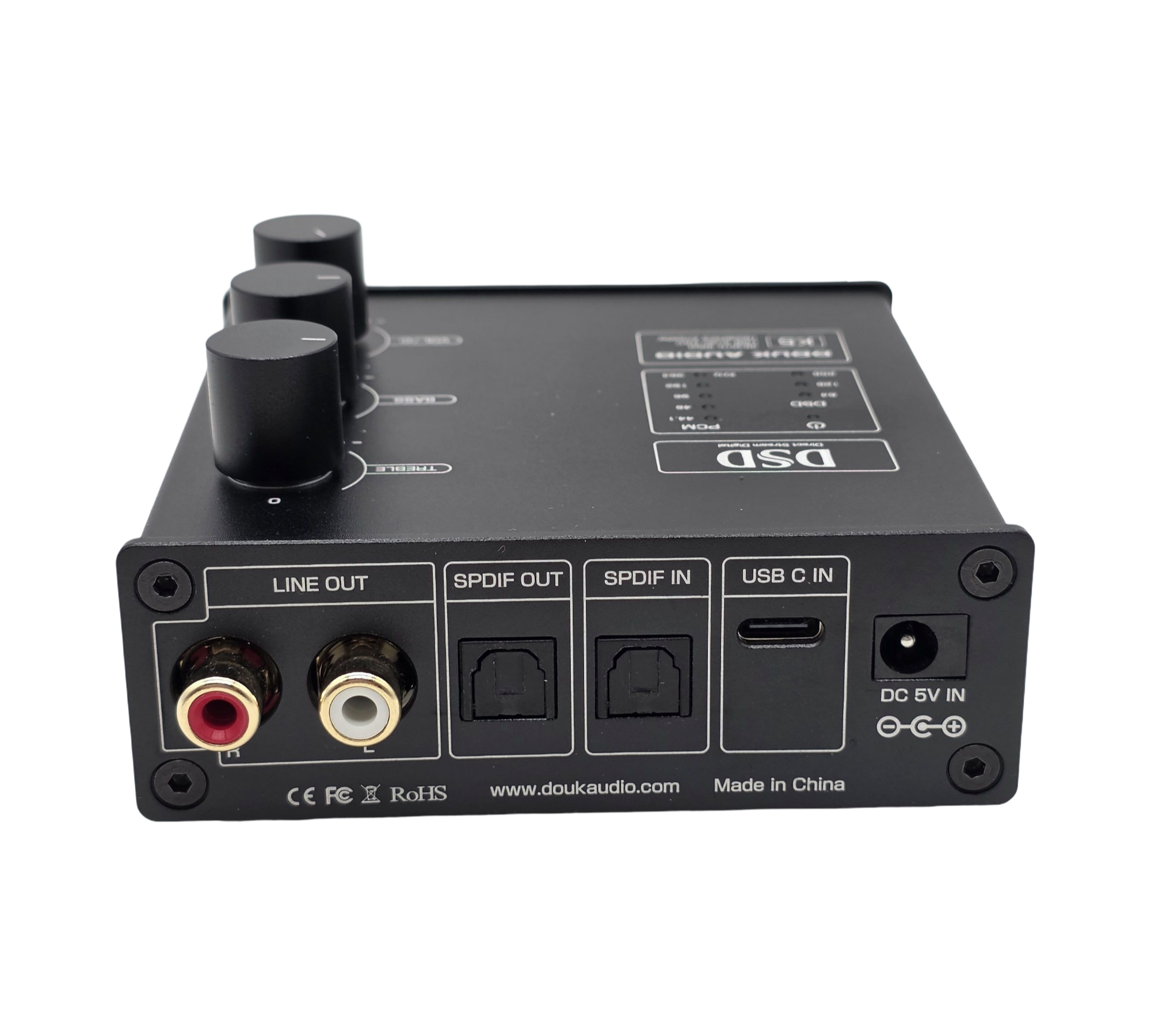 Douk Audio K5 DAC Kopfhörerverstärker USB Optischer Eingang DSD256