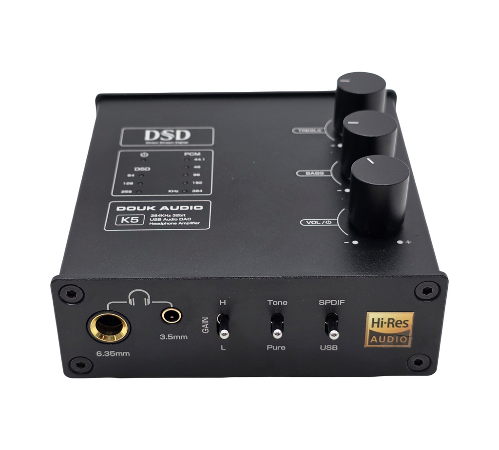 Douk Audio K5 DAC Kopfhörerverstärker USB Optischer Eingang DSD256