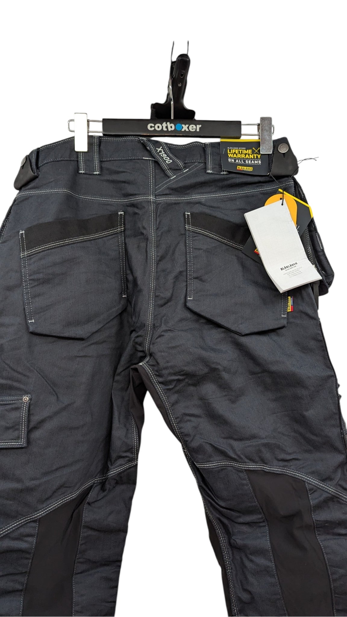 Blaklader X1900 Craftsmen Stretch Work Trousers Size C54 Navy Blue Black