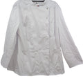 BP Gourmet 1544 Women's Long-Sleeve Chef Jacket Standard Fit XL White