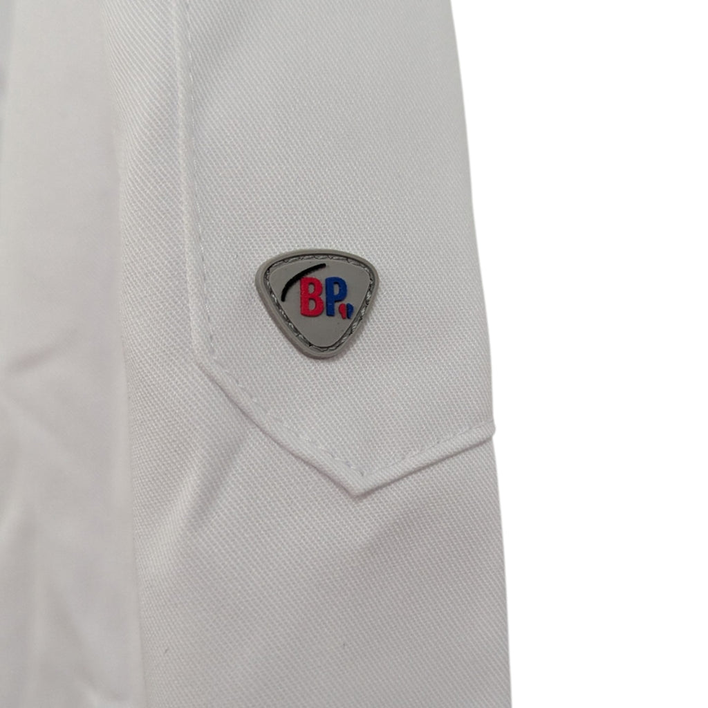 BP Gourmet 1544 Women's Long-Sleeve Chef Jacket Standard Fit XL White