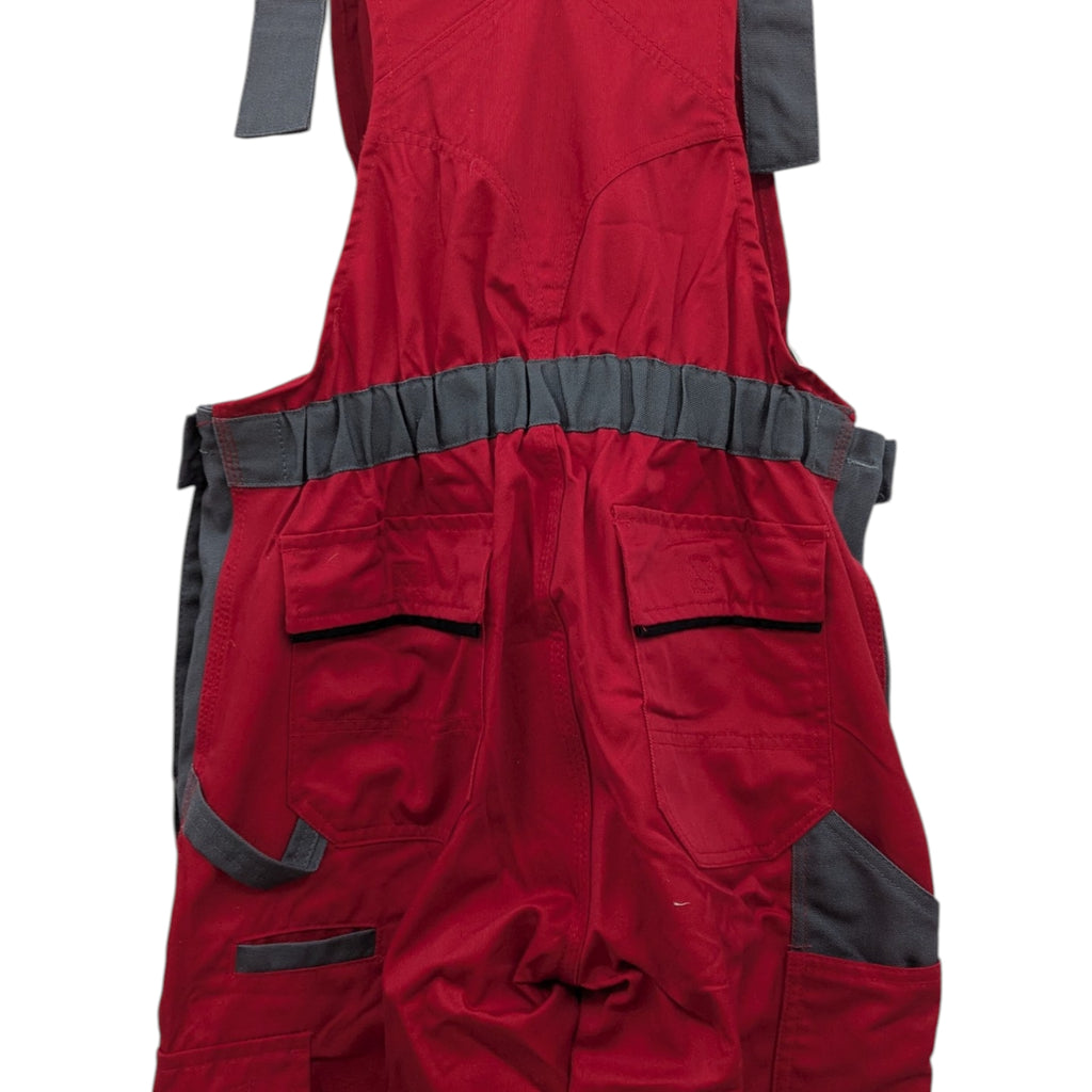 Planam Highline Latzhose Damen Arbeitshose Gr. 38 Rot Schiefer Schwarz
