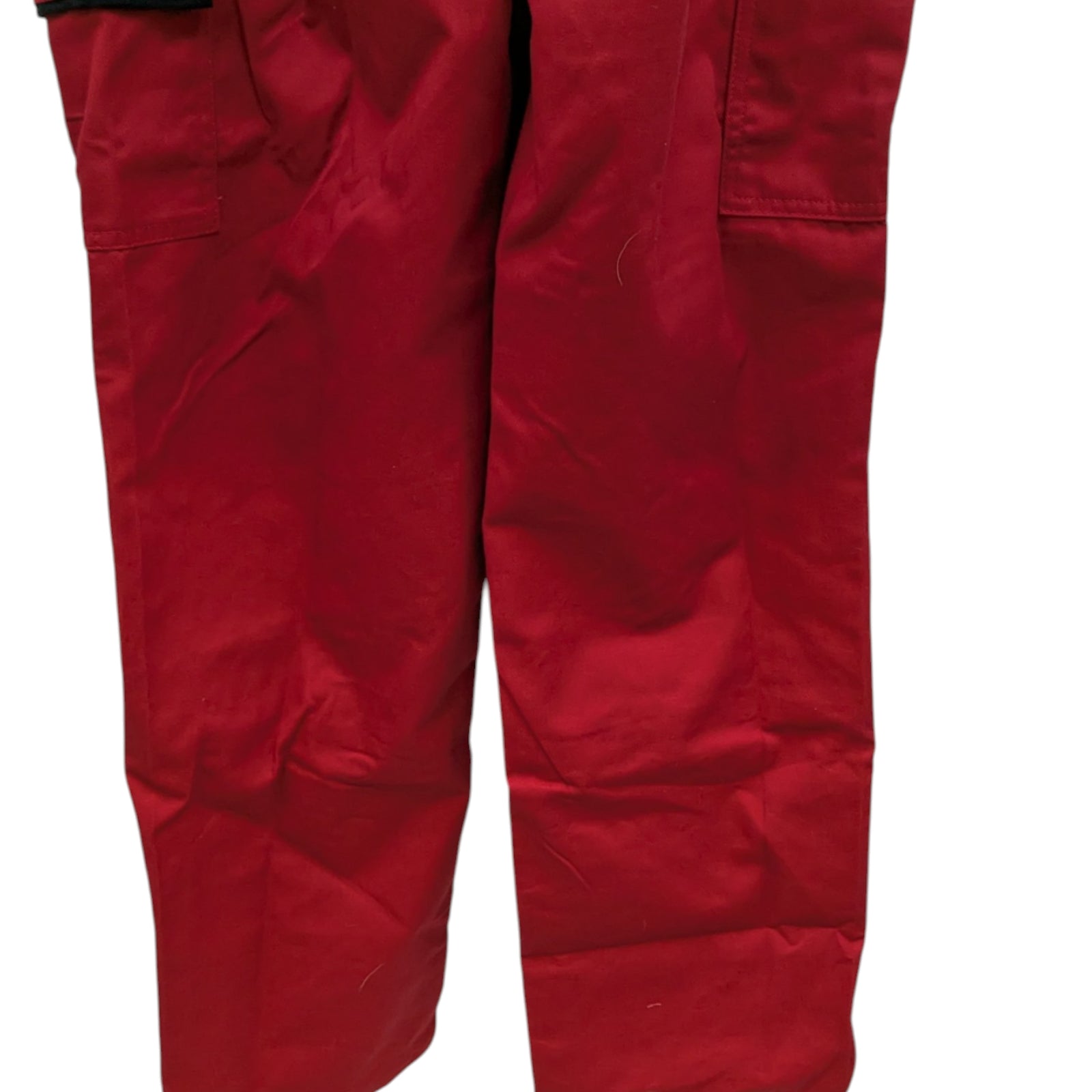 Planam Highline Latzhose Damen Arbeitshose Gr. 38 Rot Schiefer Schwarz