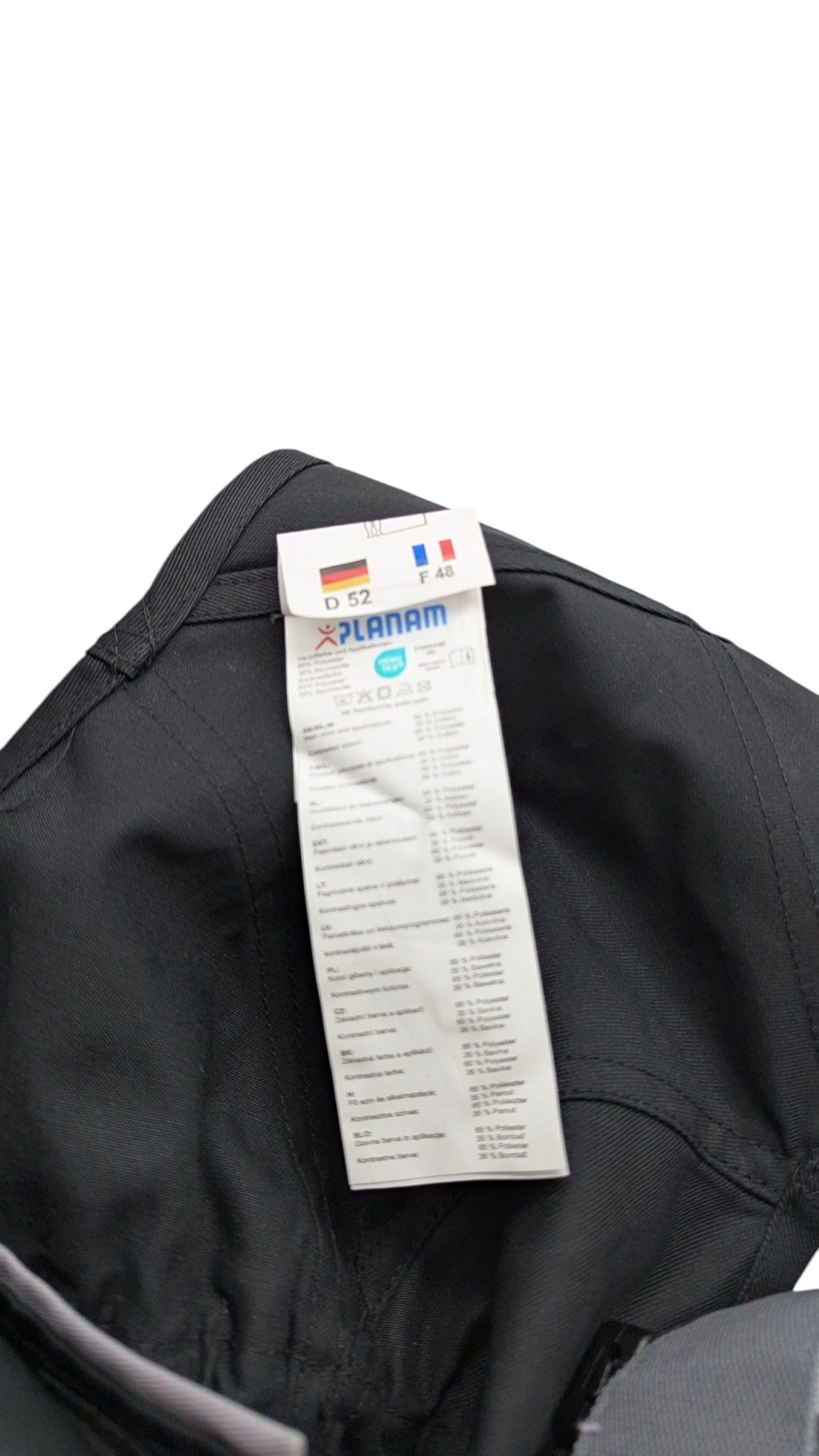 Planam Highline 2712 Latzhose Arbeitshose Herren Gr. 52 Schwarz
