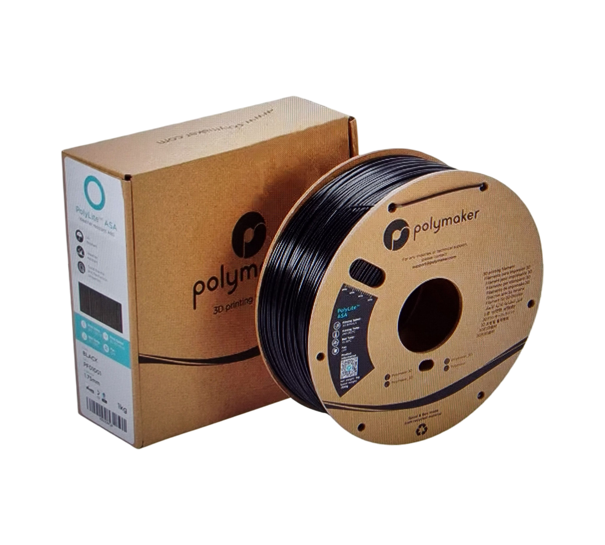Polymaker PolyLite ASA Schwarz - 1,75 mm - 1 kg