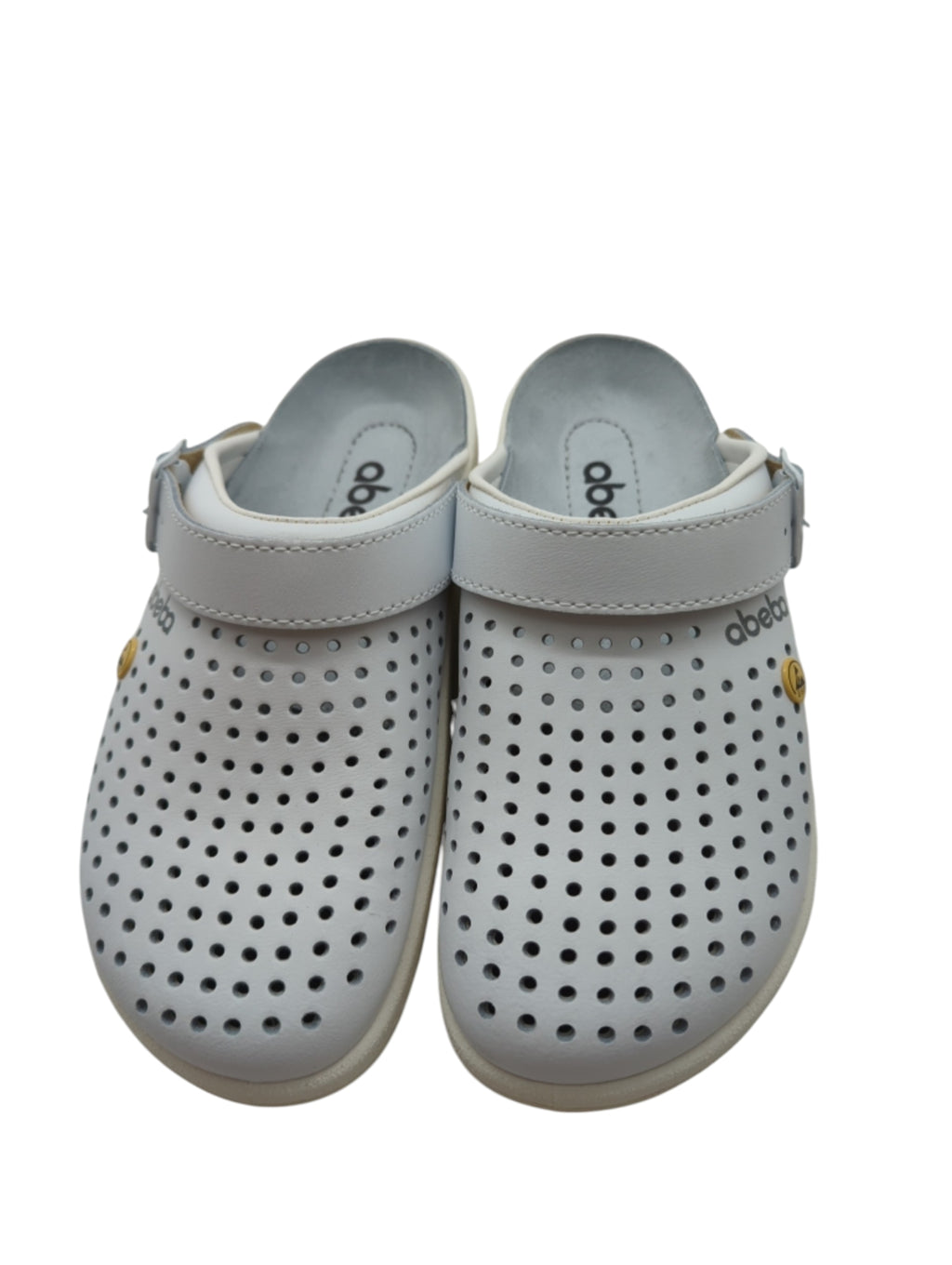 ABEBA 5300 ESD Clogs Arbeitsschuhe Pantoletten Gr. 40 Weiß