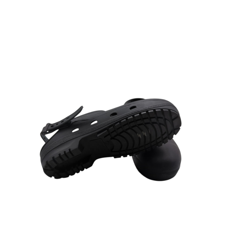 REPOSA Sicherheits-Holzschuhe Unisex Arbeitsschuhe Gr. 39 Schwarz