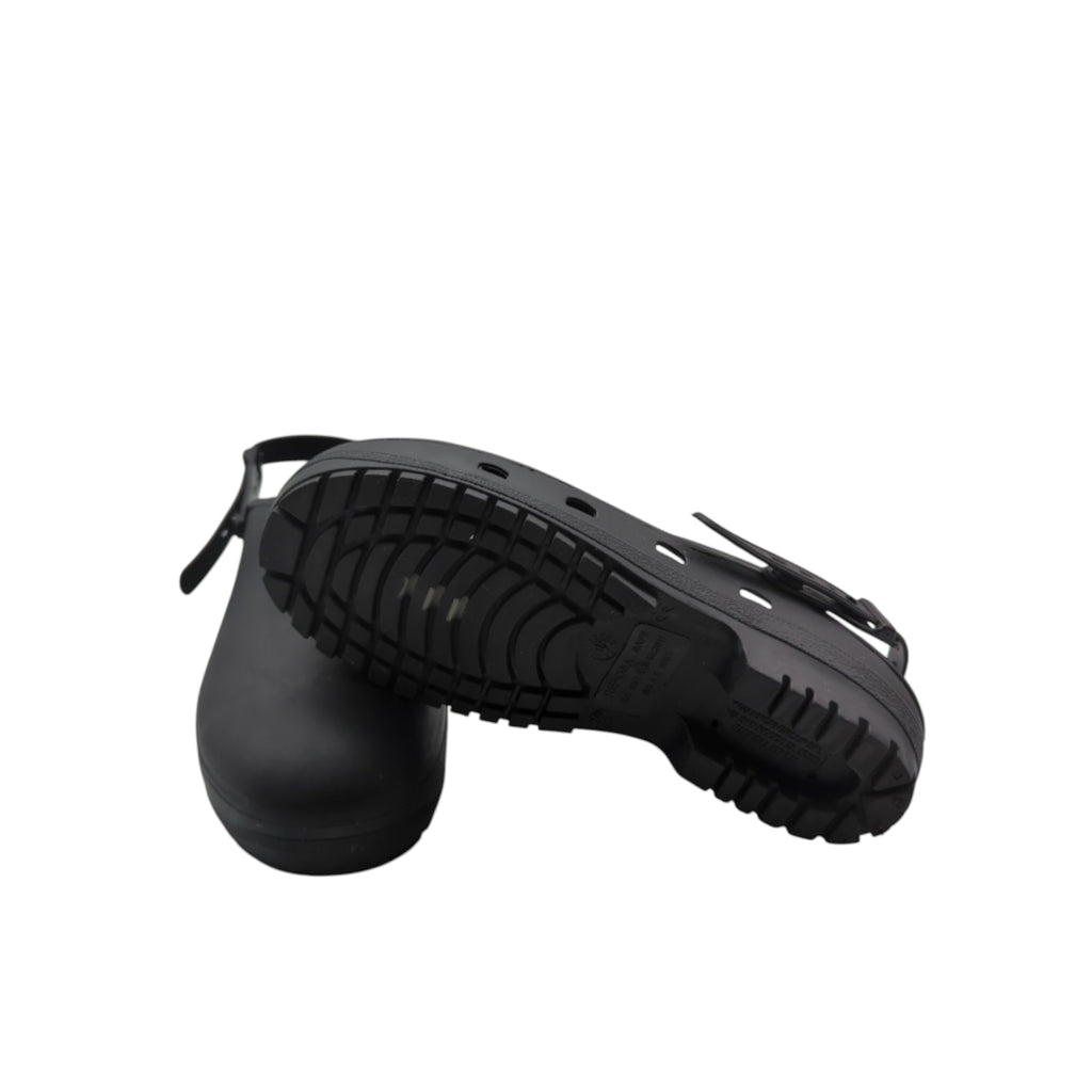 REPOSA Sicherheits-Holzschuhe Unisex Arbeitsschuhe Gr. 39 Schwarz