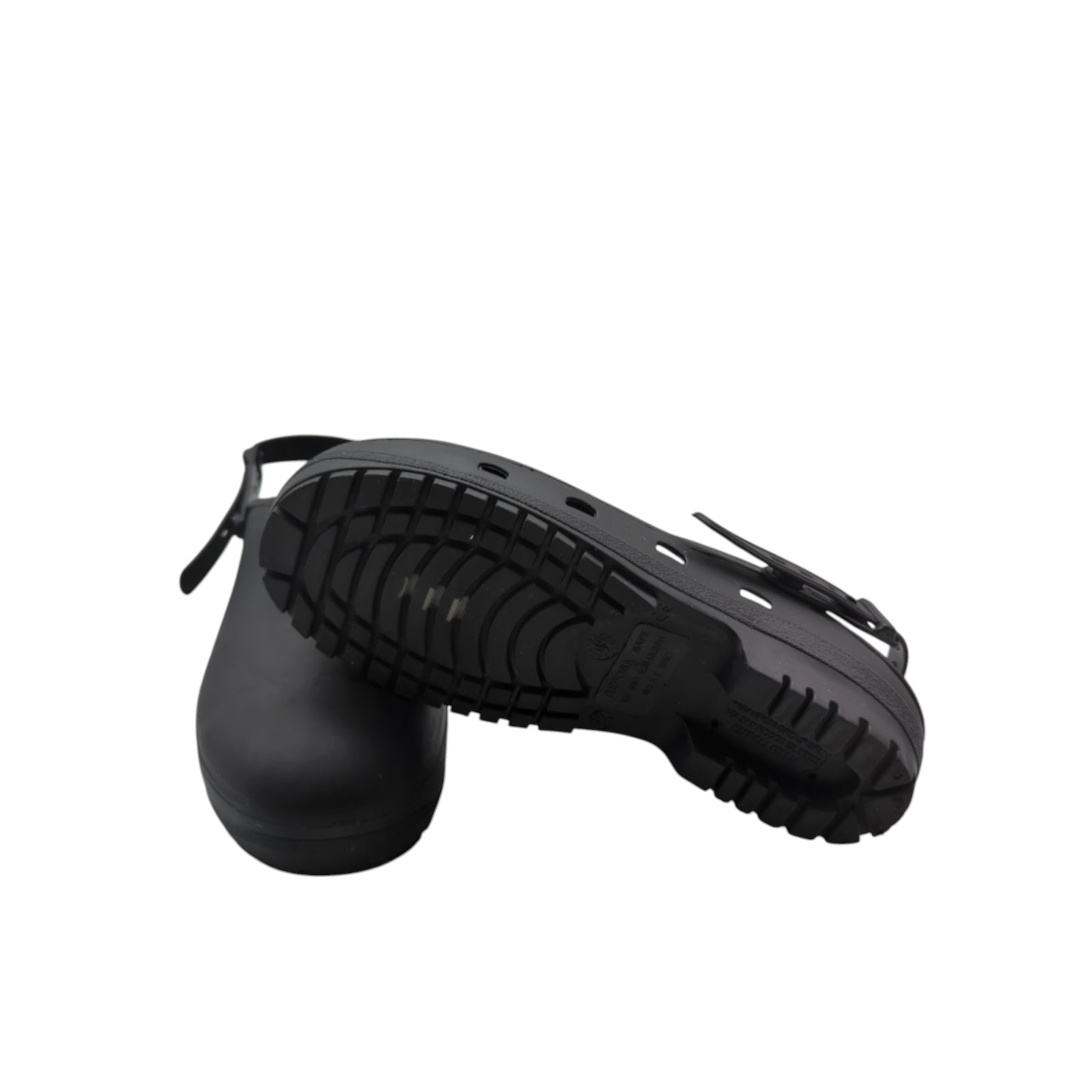 REPOSA Sicherheits-Holzschuhe Unisex Arbeitsschuhe Gr. 39 Schwarz