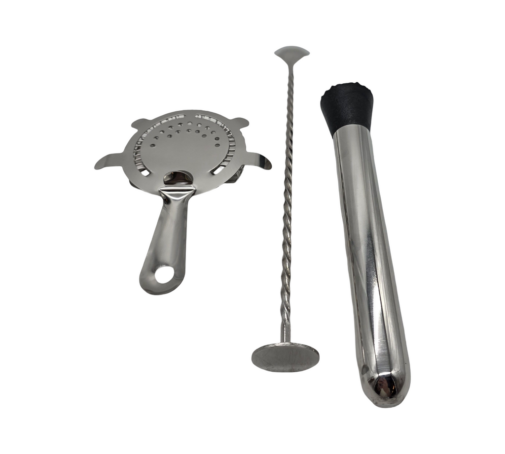 HENDI BarUp Cocktail Set Bartender Set Shaker Strainer Jigger Muddler Spoon