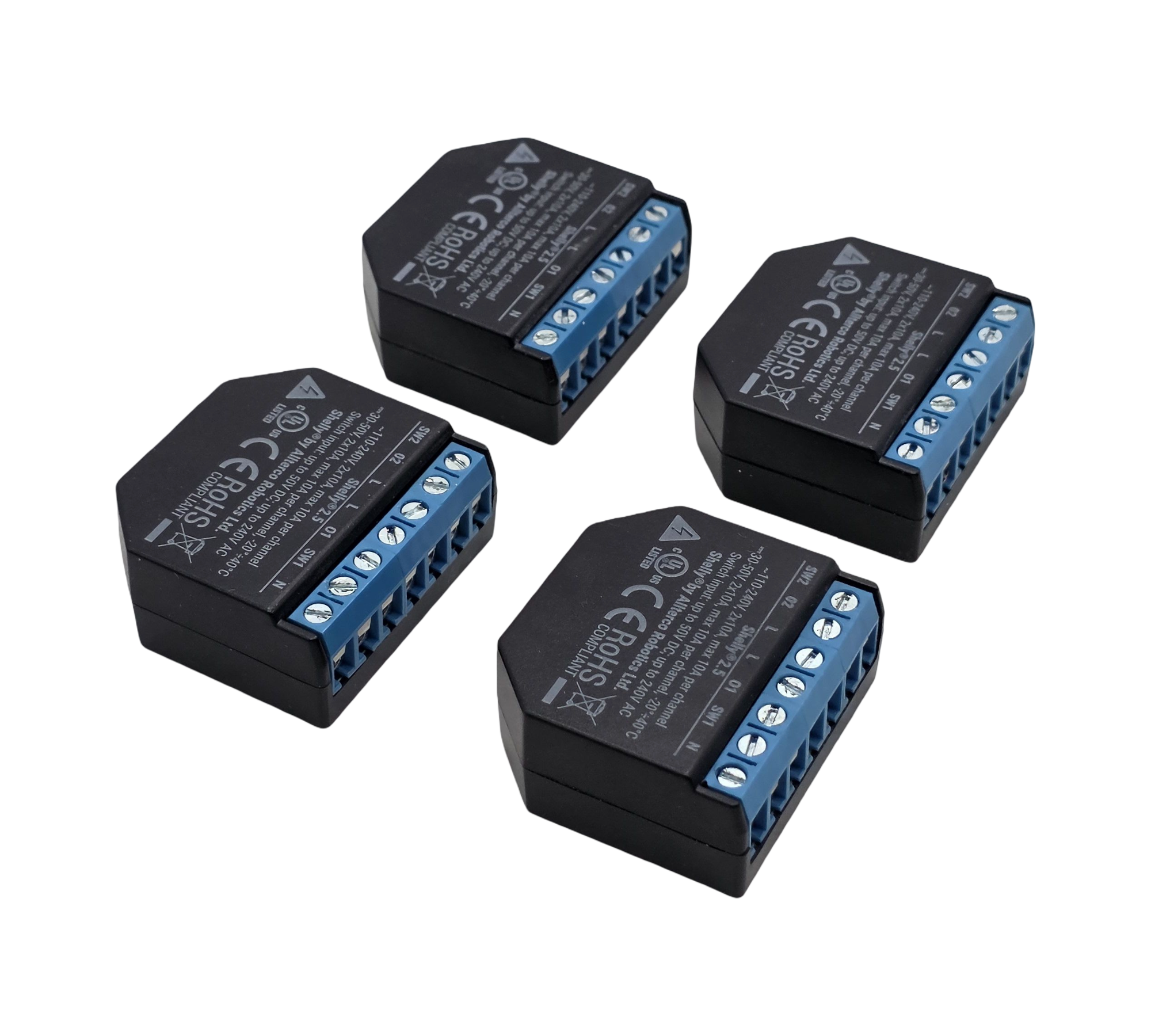 Shelly Plus 2PM Gen3 Smart Relay Switch 2 Channels Power Metering
