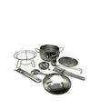 APS Feuerzangenbowle Fondue Set Zuckerzange Edelstahldeckel Schöpfkelle