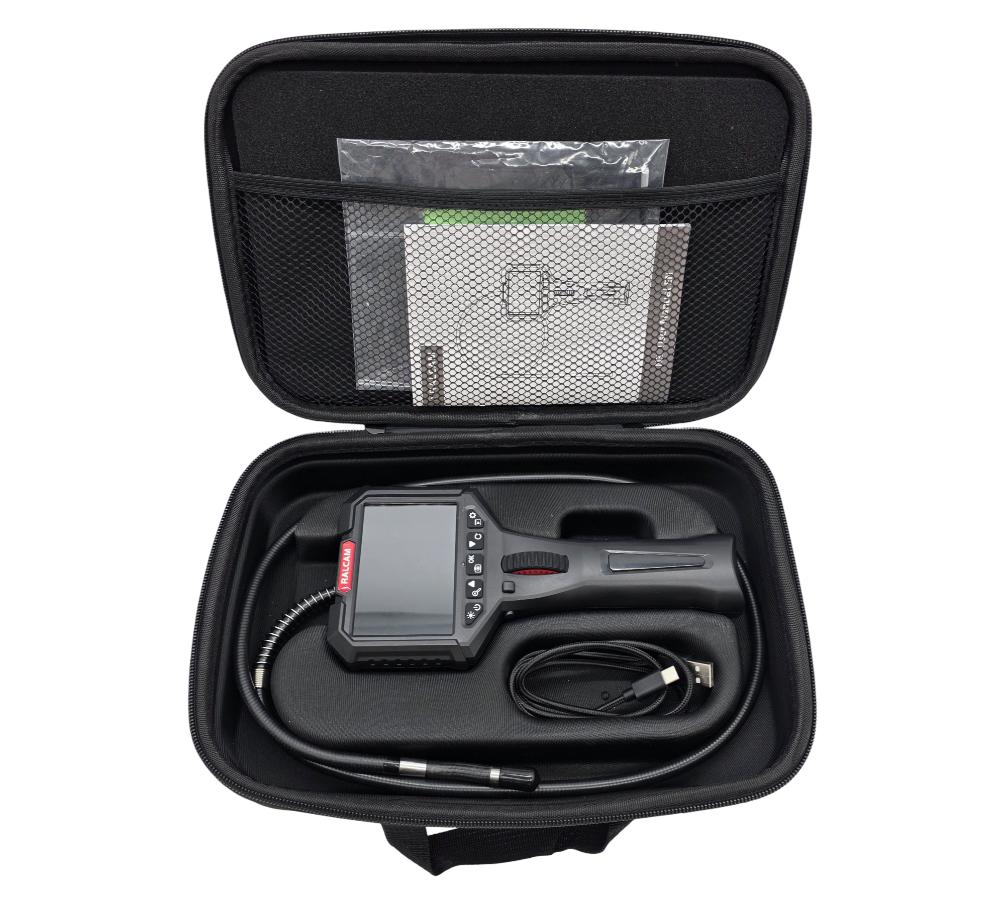 Ralcam Industrie-Endoskopkamera HD Bildschirm 8 LEDs 8,5mm 1m
