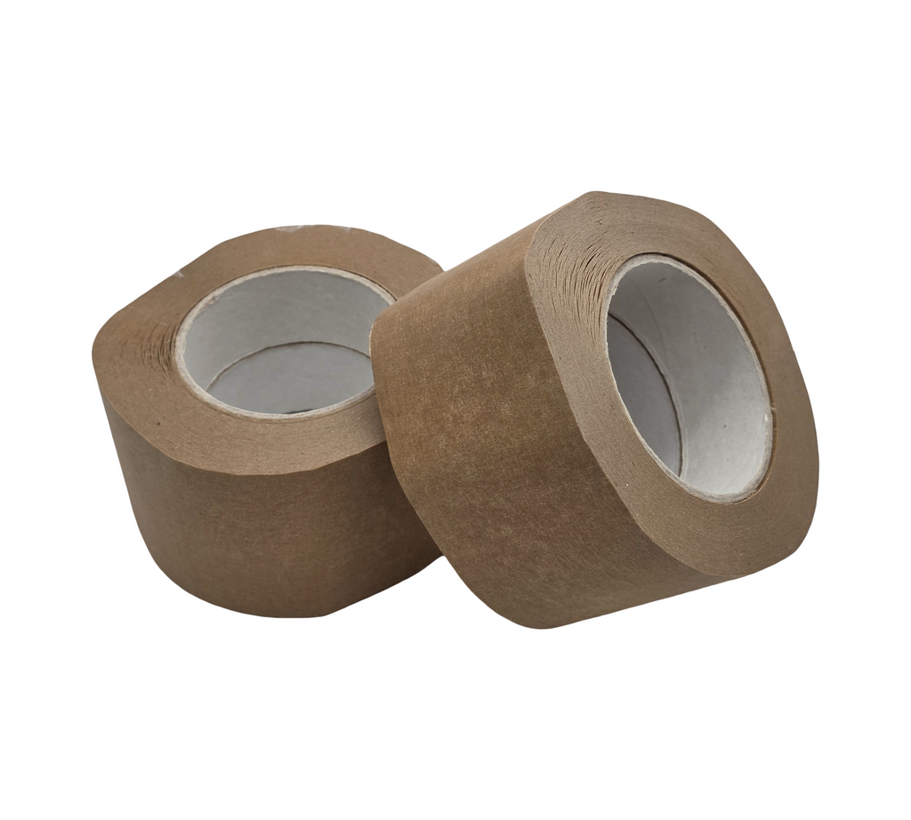 m-offi Paper Tape Kraft Paper Adhesive Tape Packaging Tape for Cardboard Boxes