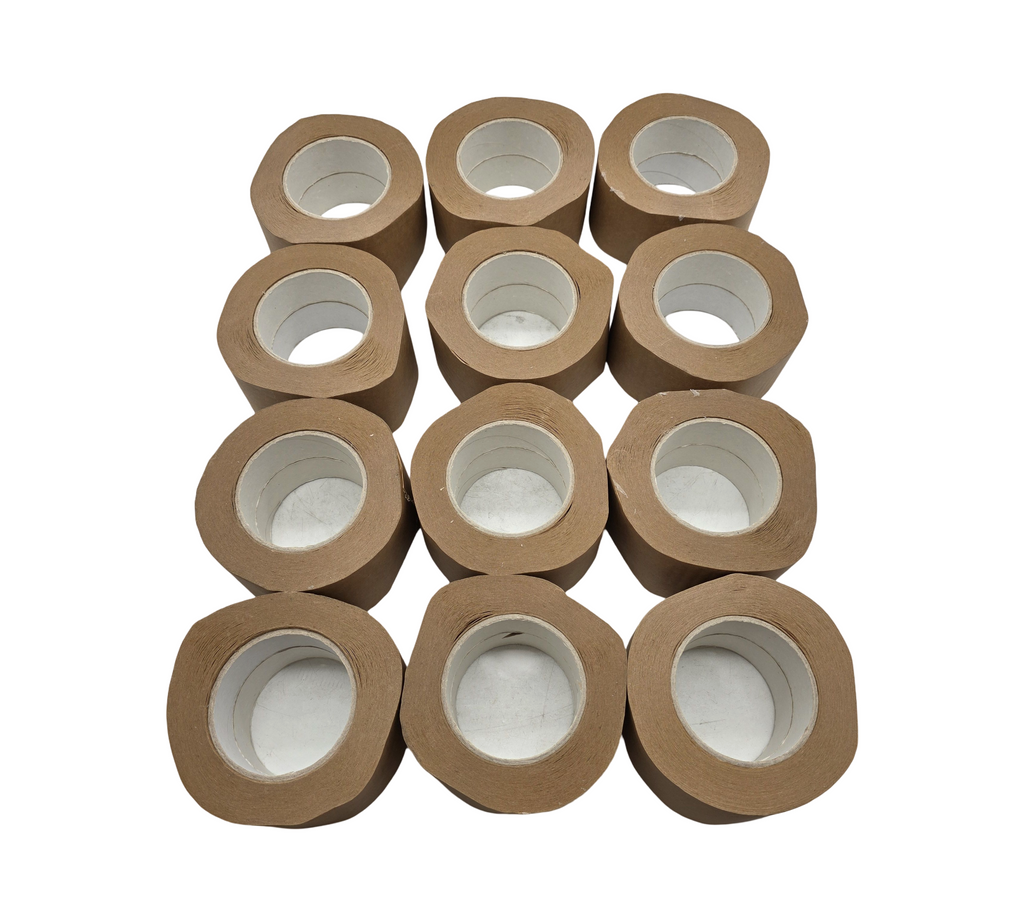 m-offi Paper Tape Kraft Paper Adhesive Tape Packaging Tape for Cardboard Boxes
