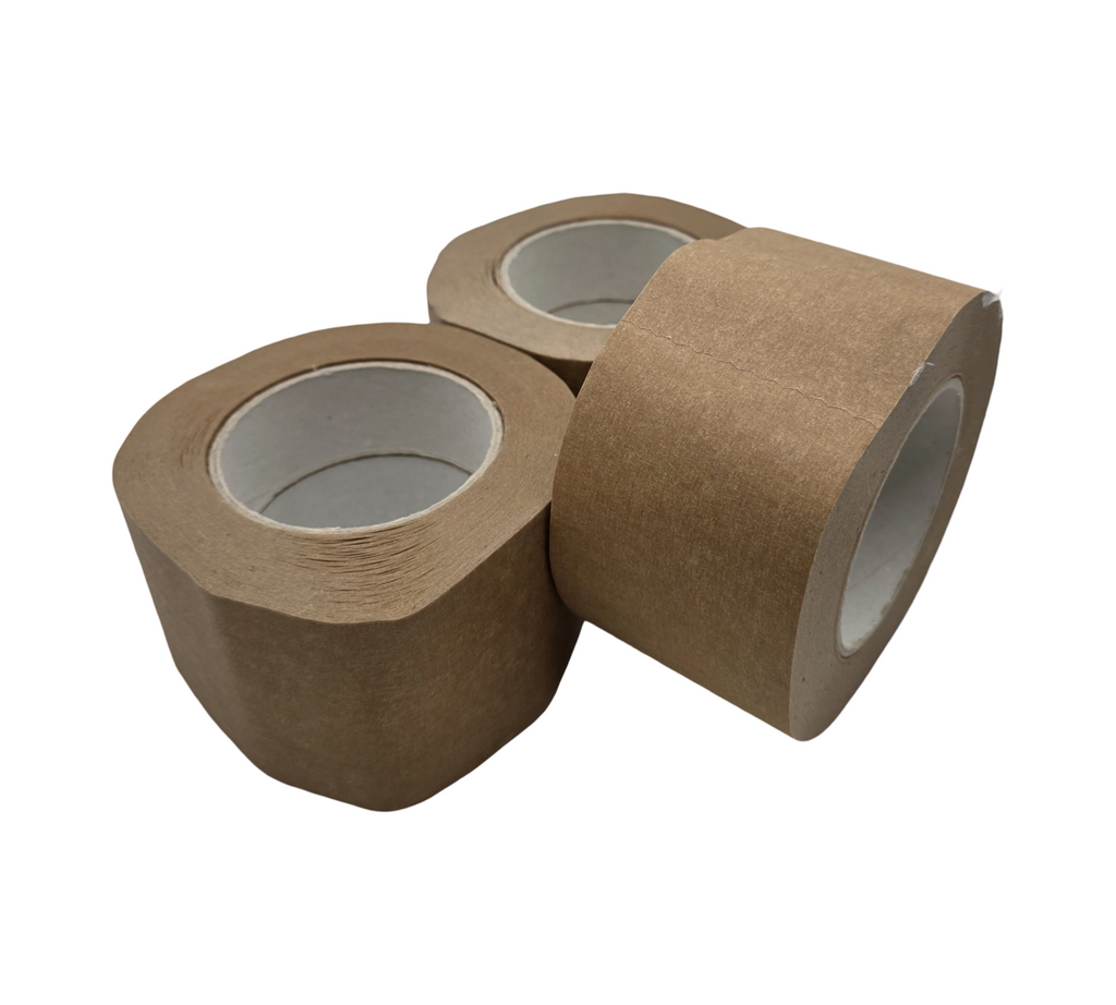 m-offi Paper Tape Kraft Paper Adhesive Tape Packaging Tape for Cardboard Boxes